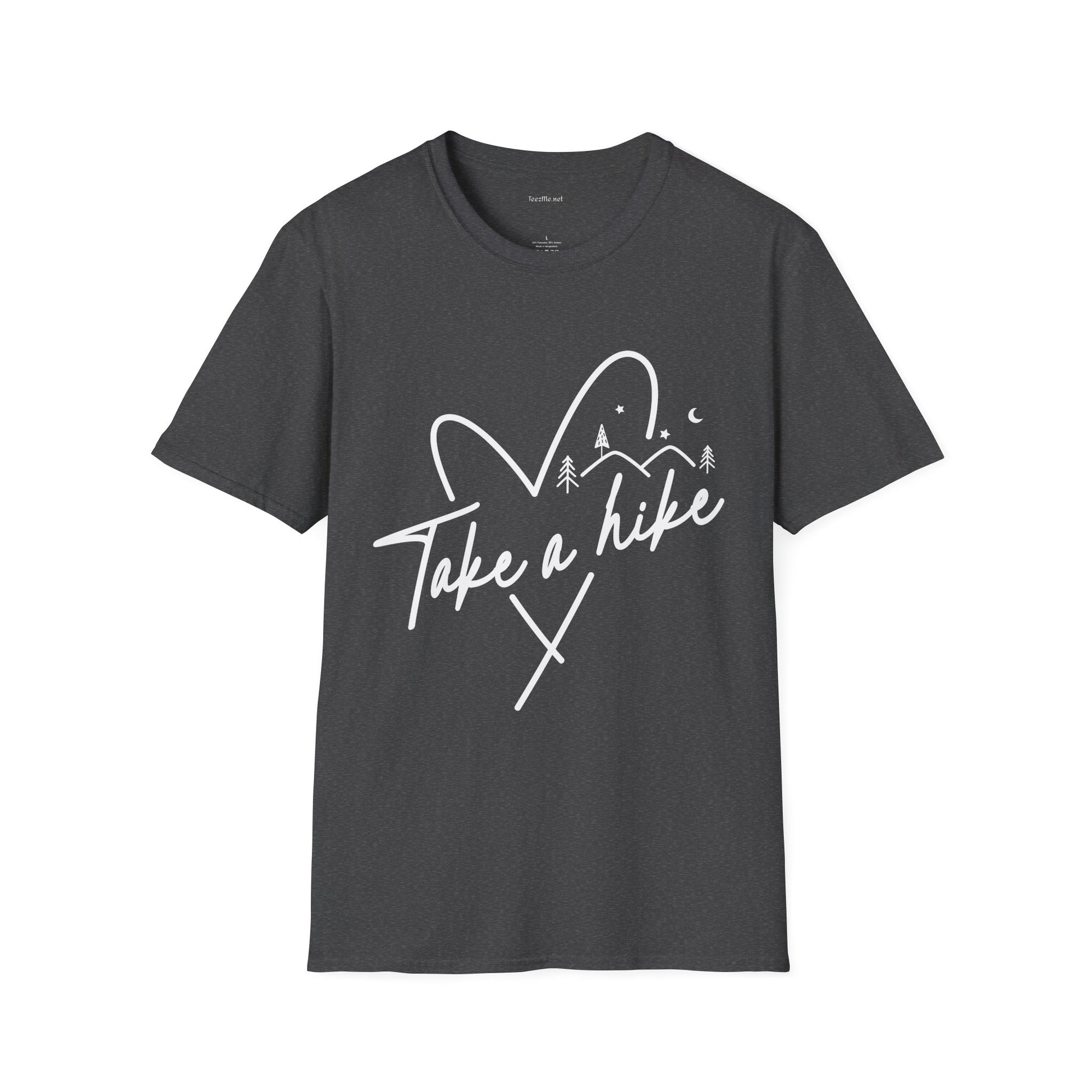 Take a Hike (white) - Unisex Softstyle T-Shirt 100% Cotton Graphic