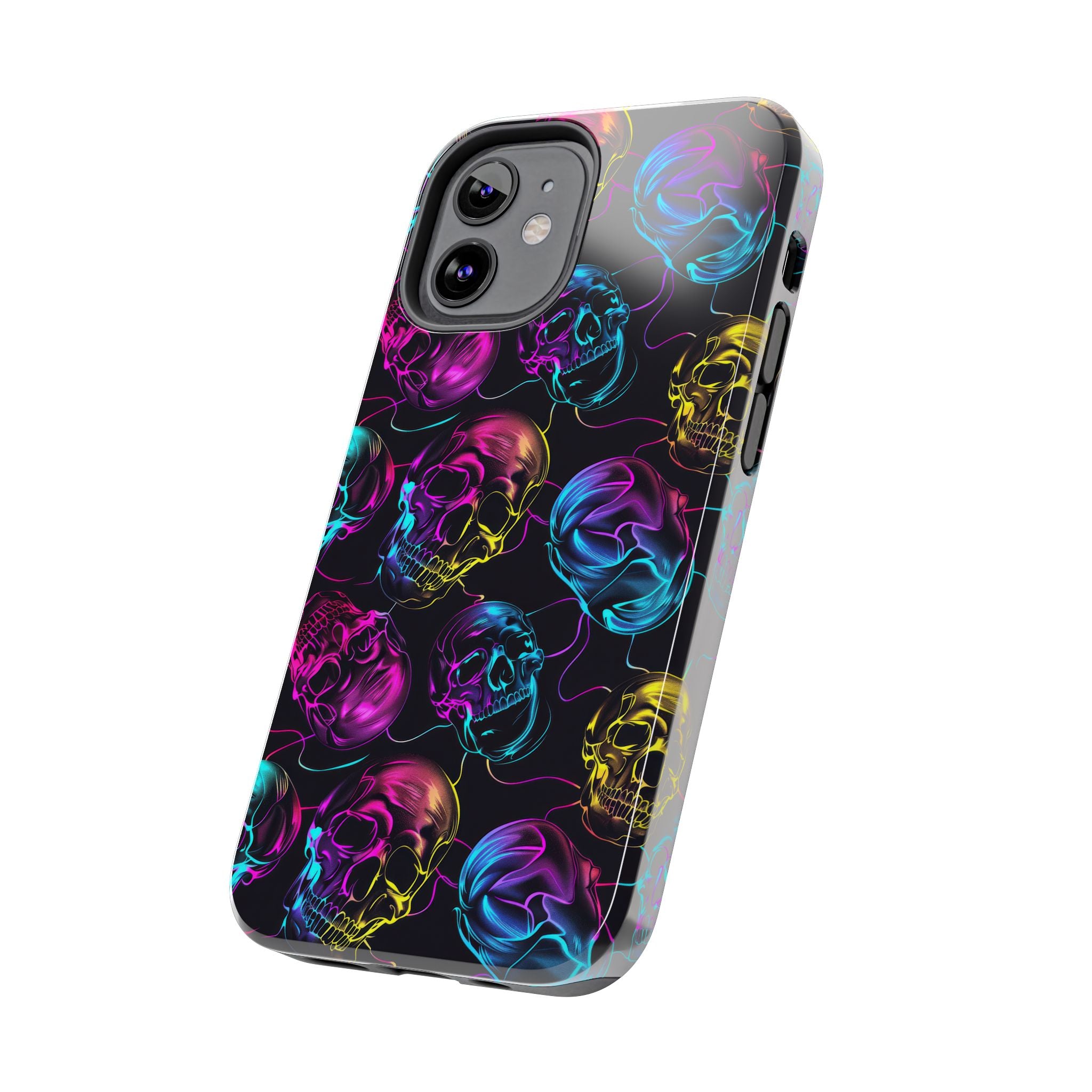 Neon Skull Cell Phone Case Tough Phone Cases