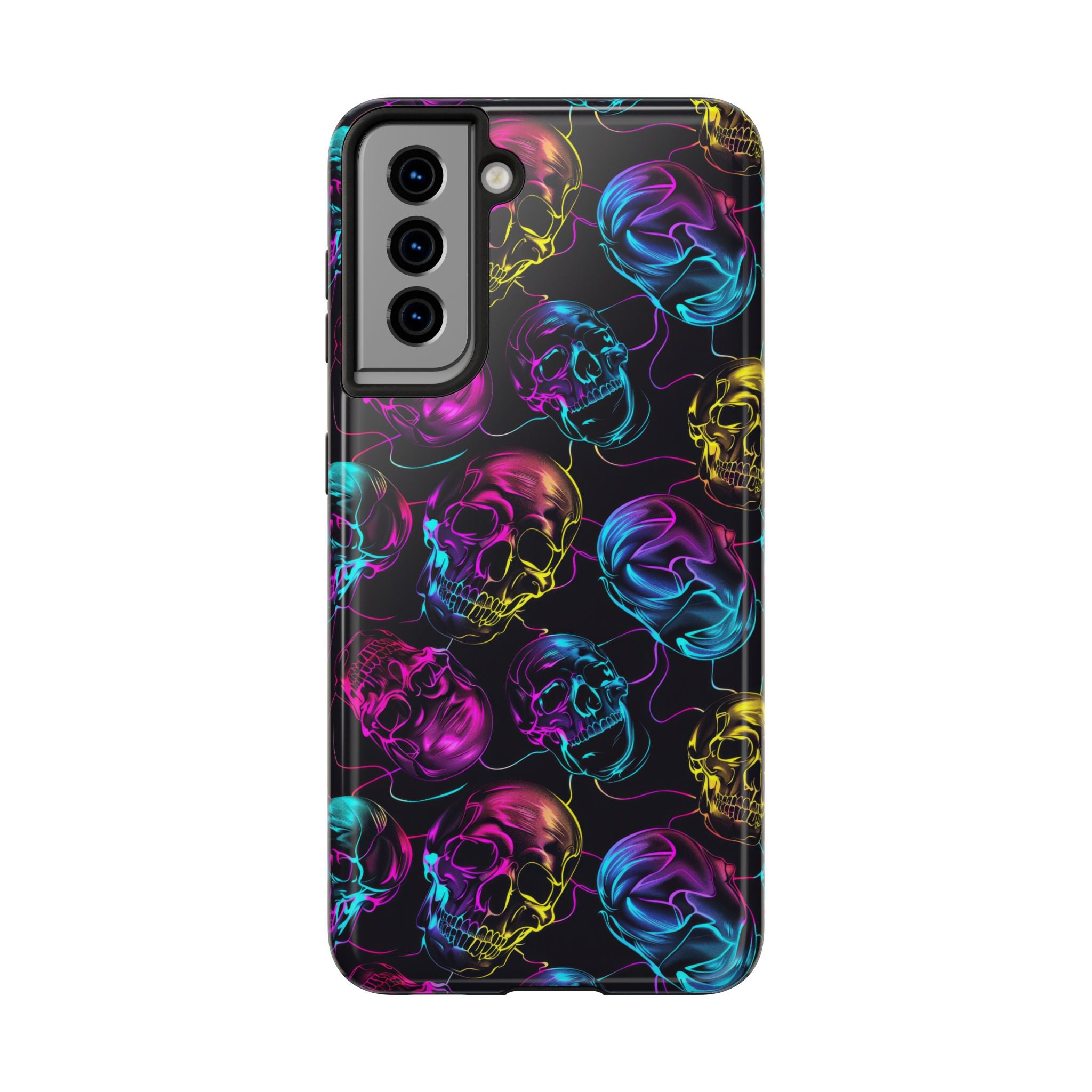 Neon Skull Cell Phone Case Tough Phone Cases