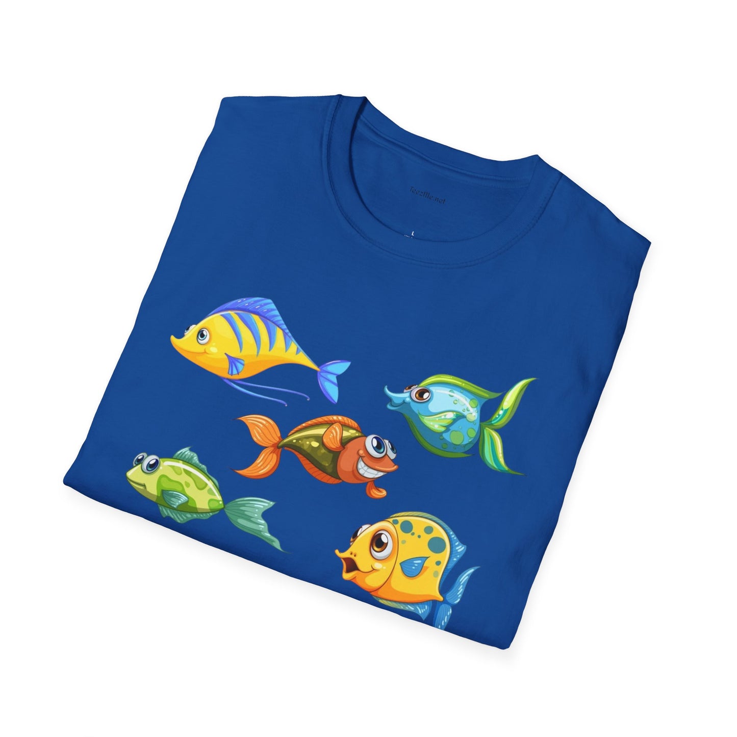 Fish (illustration) - Unisex Softstyle T-Shirt 100% Cotton Graphic