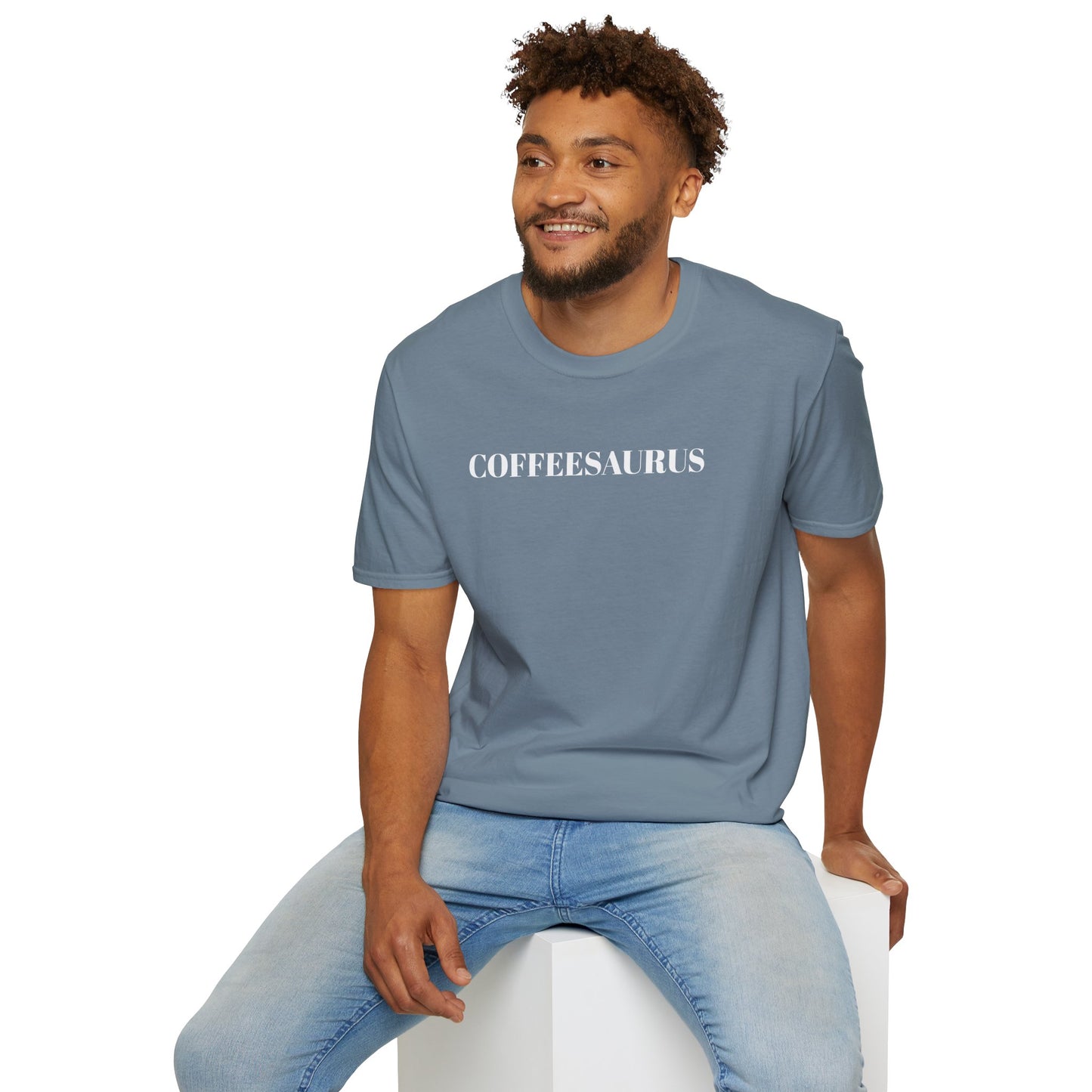 COFFEESAURUS - Unisex Softstyle T-Shirt 100% Cotton Graphic