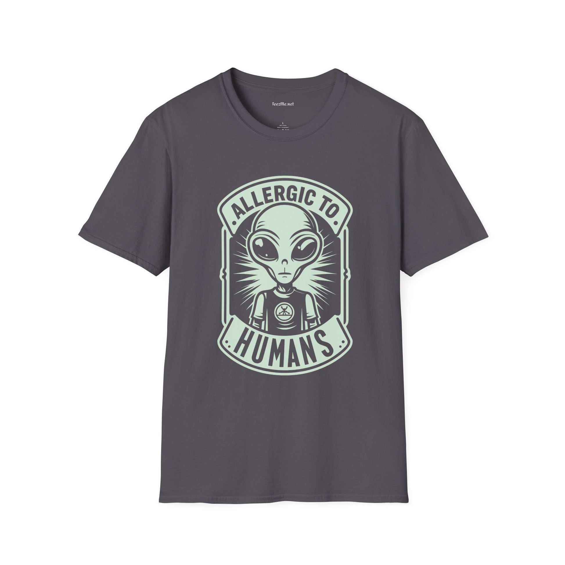 Allergic to Humans Unisex Softstyle T-Shirt 100% Cotton Graphic