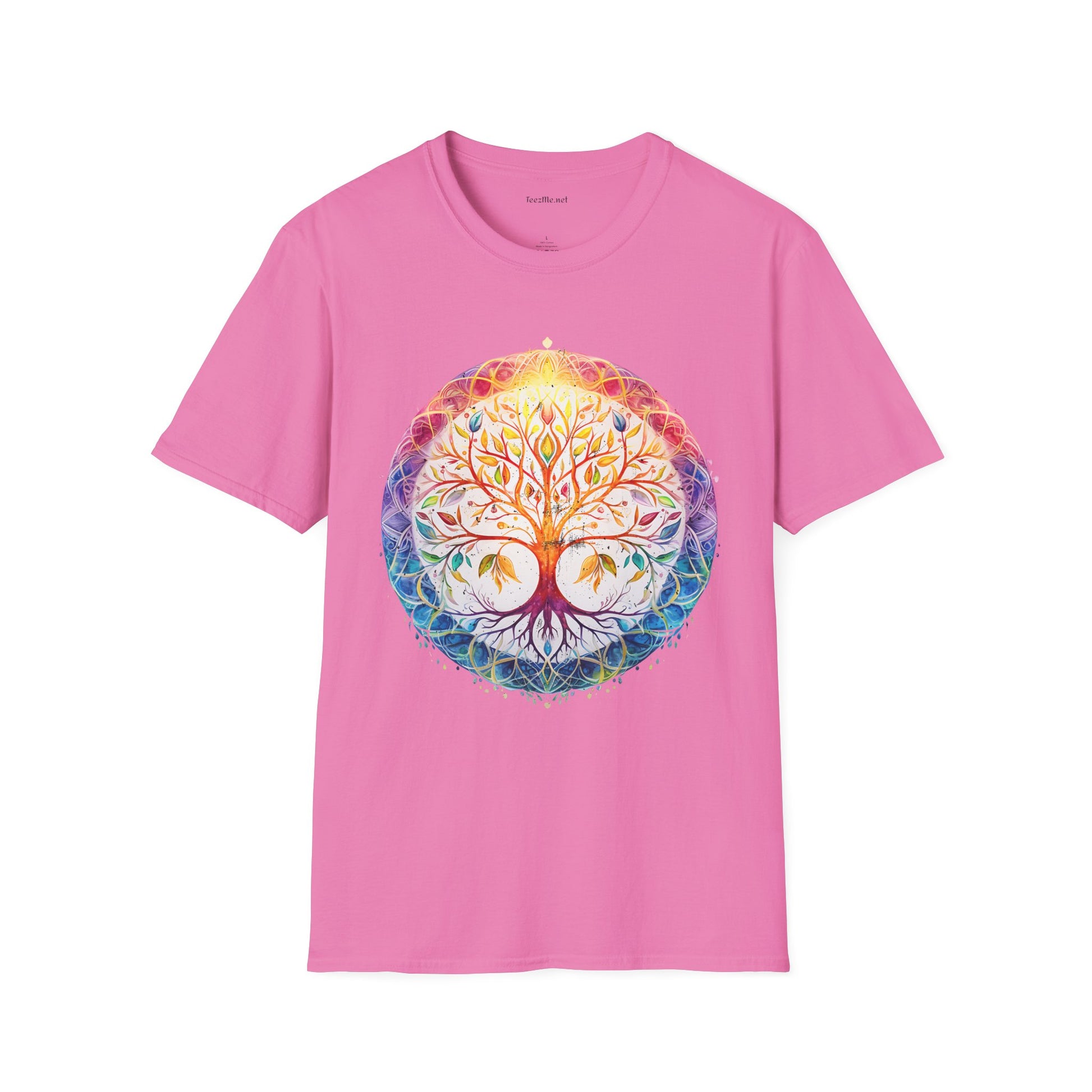 Mandala Tree - Unisex Softstyle T-Shirt 100% Cotton Graphic