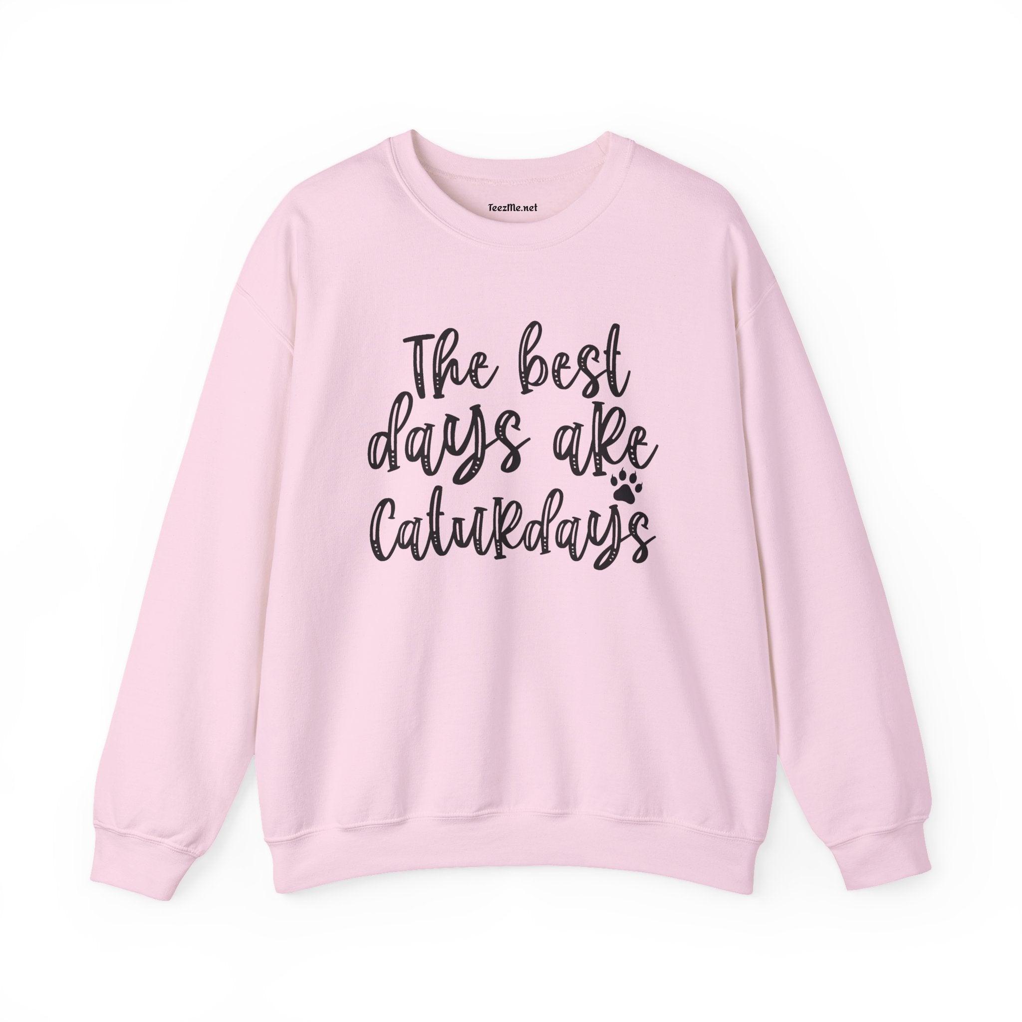 The best days are Caturdays Unisex Heavy Blend™ Crewneck Sweatshirt Graphic