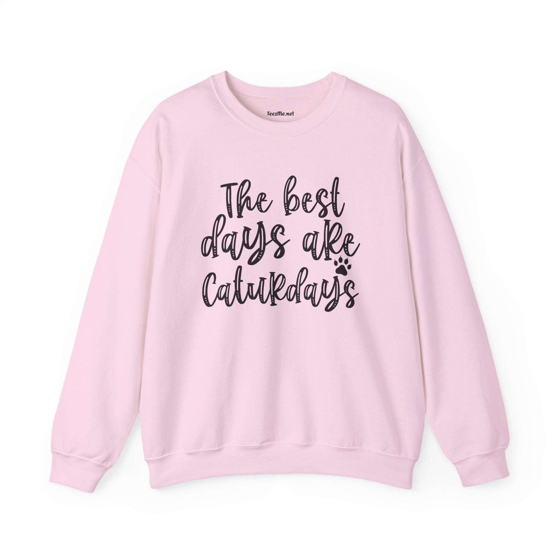 The best days are Caturdays Unisex Heavy Blend™ Crewneck Sweatshirt Graphic