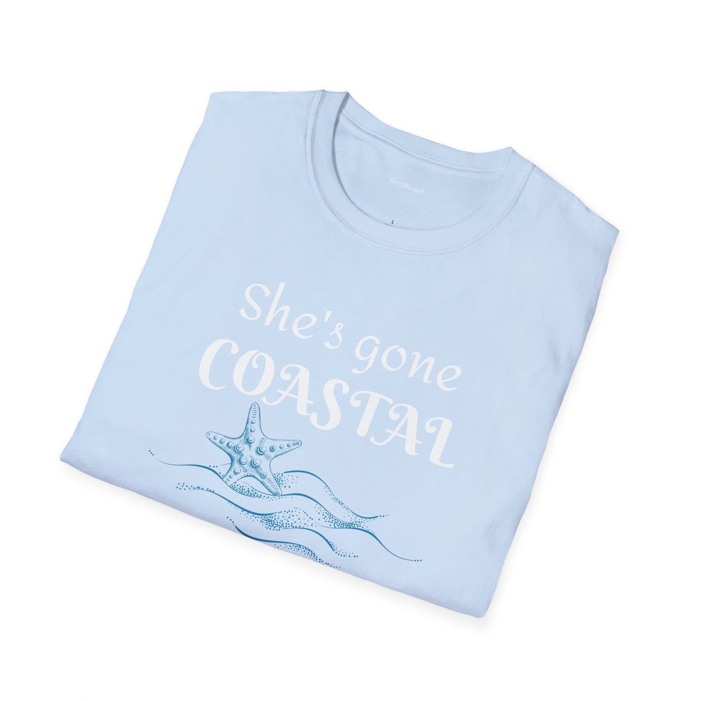She's gone COASTAL - Unisex Softstyle T-Shirt 100% Cotton Graphic