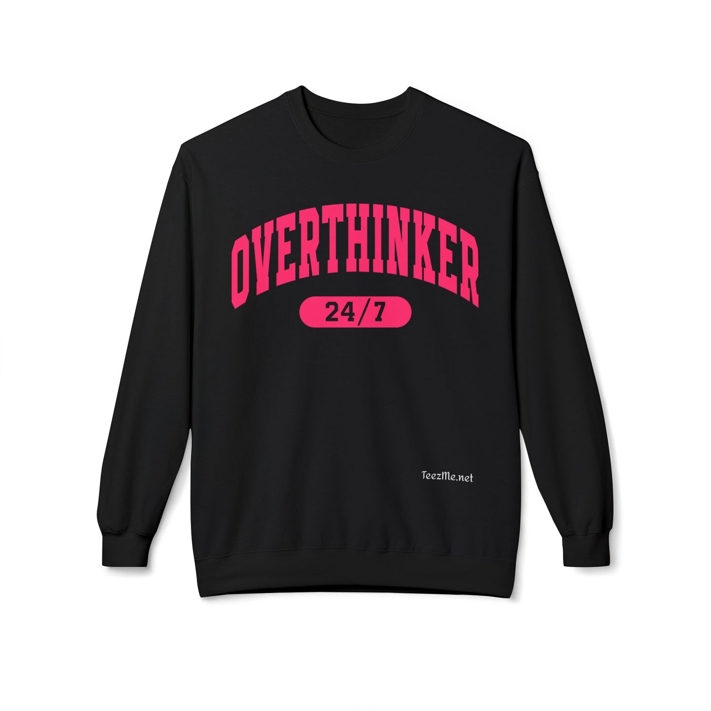 Overthinker 24/7 Unisex Midweight Softstyle Fleece Crewneck Sweatshirt