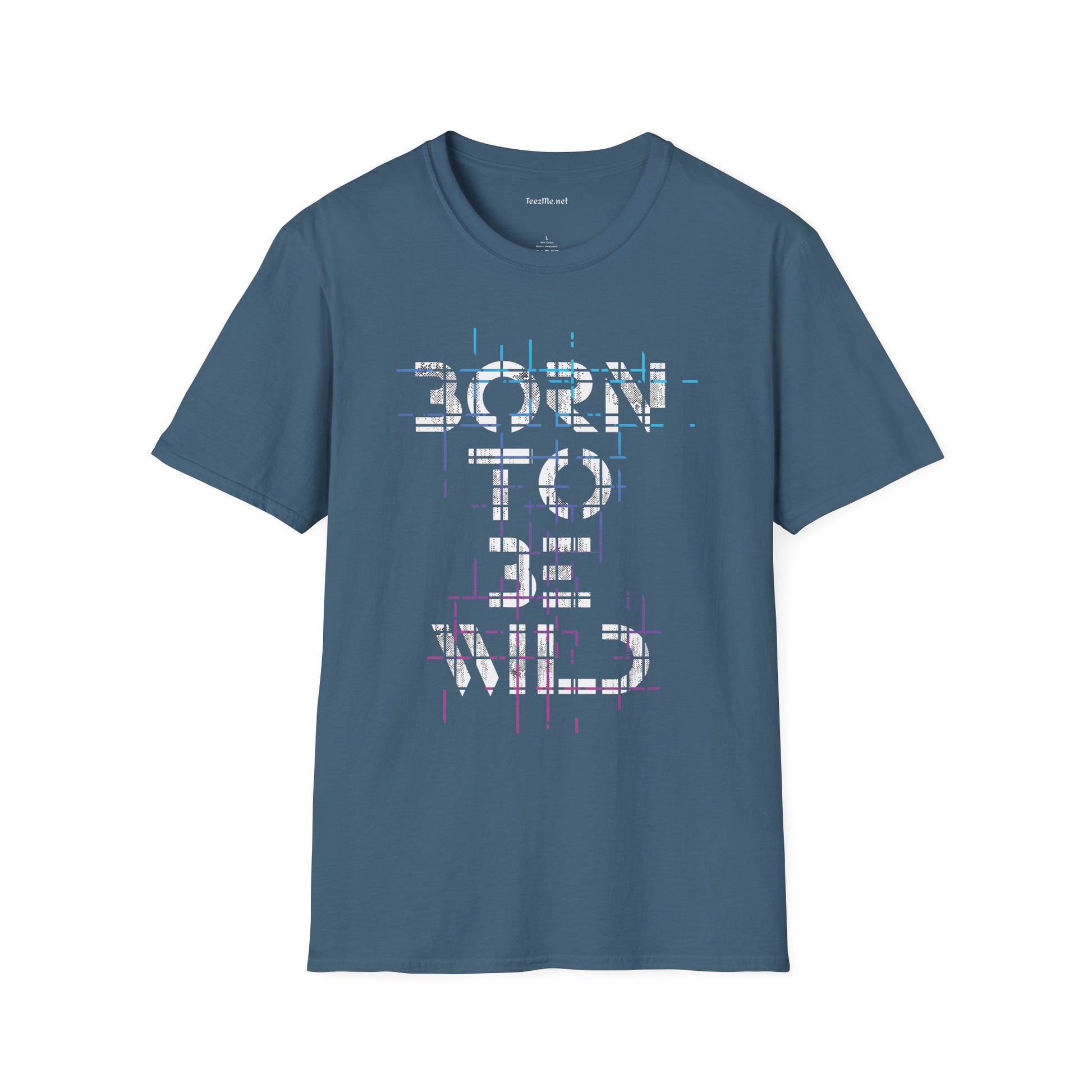 Born To Be Wild Unisex Softstyle T-Shirt 100% Cotton Graphic