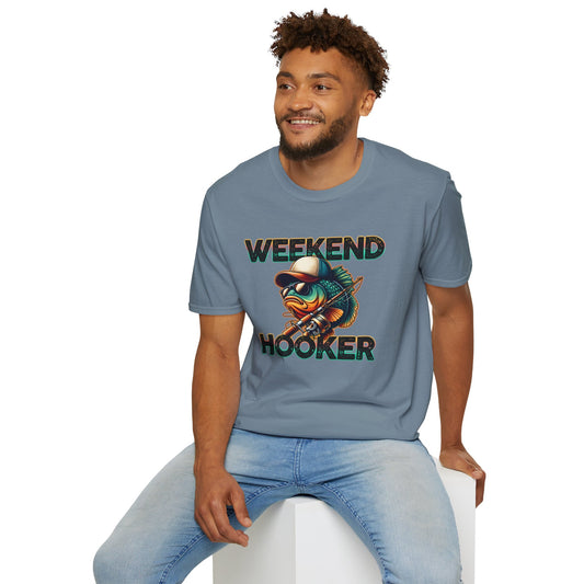 Weekend Hooker  - Unisex Softstyle T-Shirt 100% Cotton Graphic