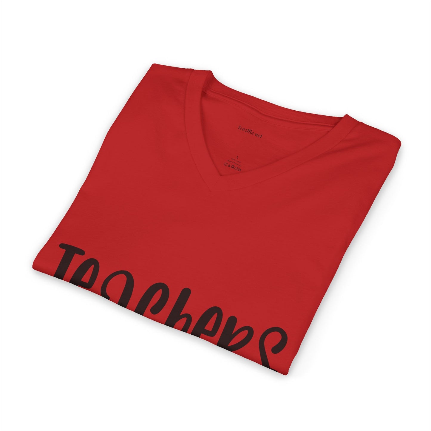 Teacher's Rock Unisex Jersey Short Sleeve V-Neck Tee