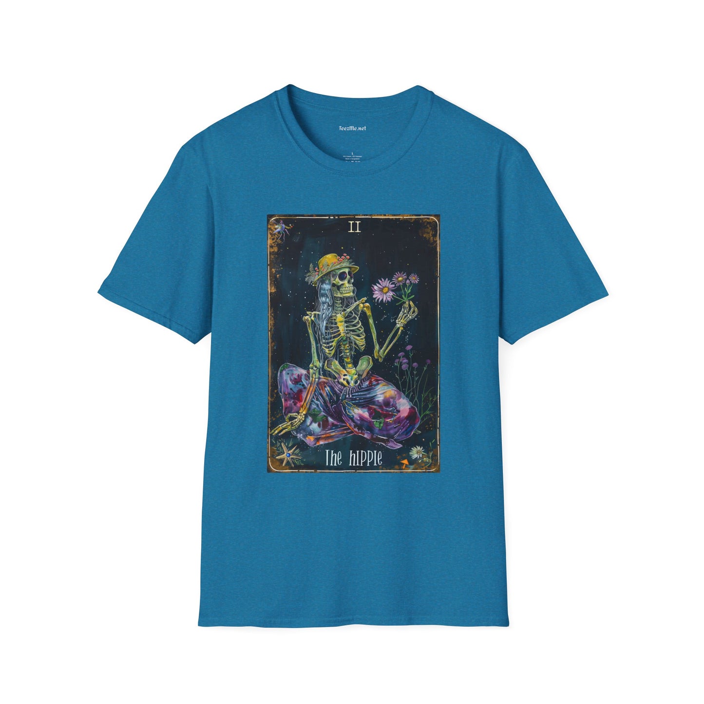 The Hippie Tarot Card Unisex Softstyle T-Shirt 100% Cotton Graphic