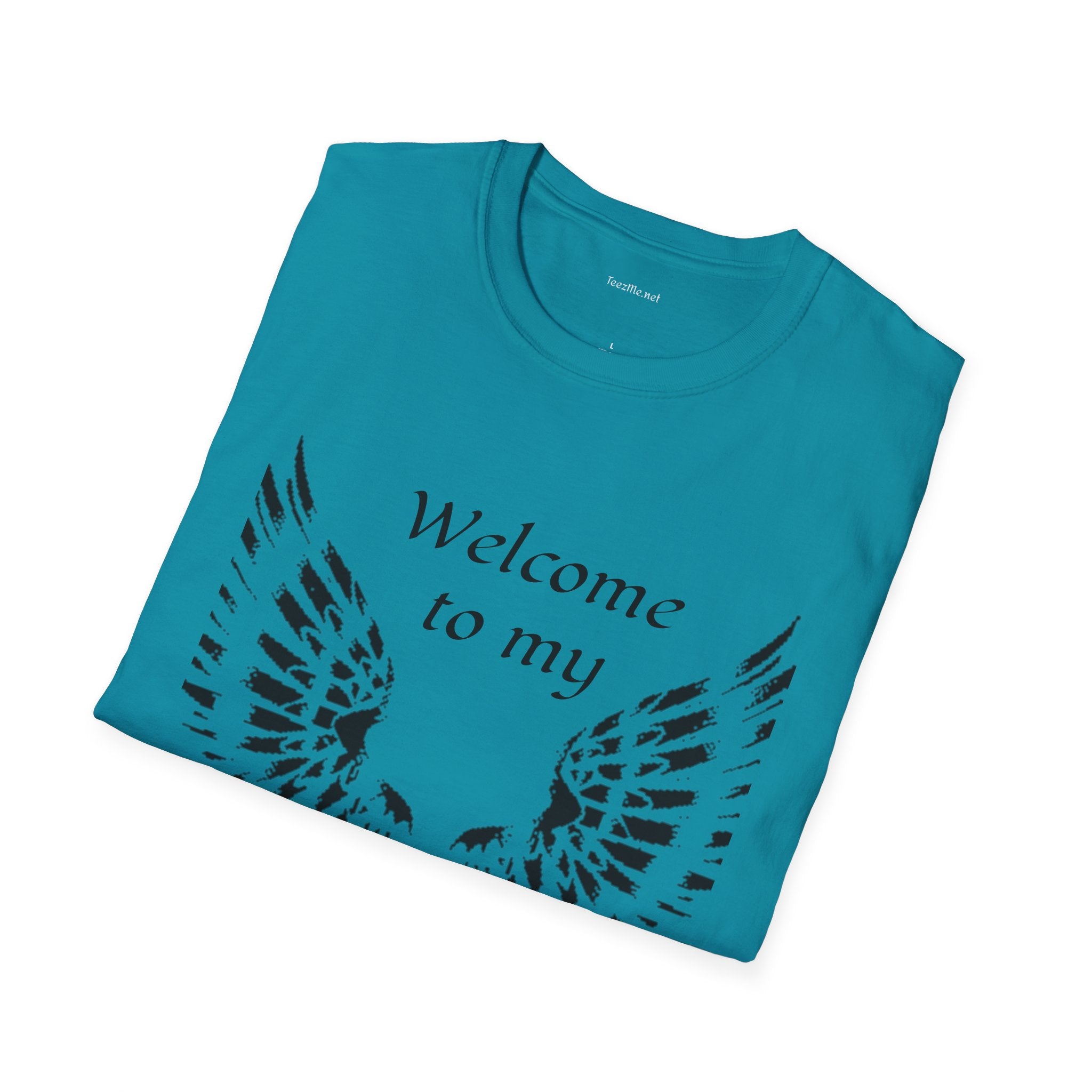 Welcome to my DARKSIDE - Unisex Softstyle T-Shirt 100% Cotton Graphic