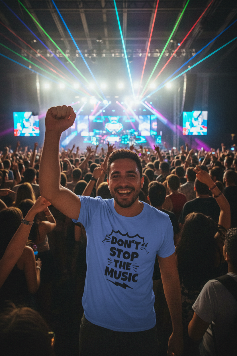 Don't stop the Music - Unisex Softstyle T-Shirt 100% Cotton Graphic