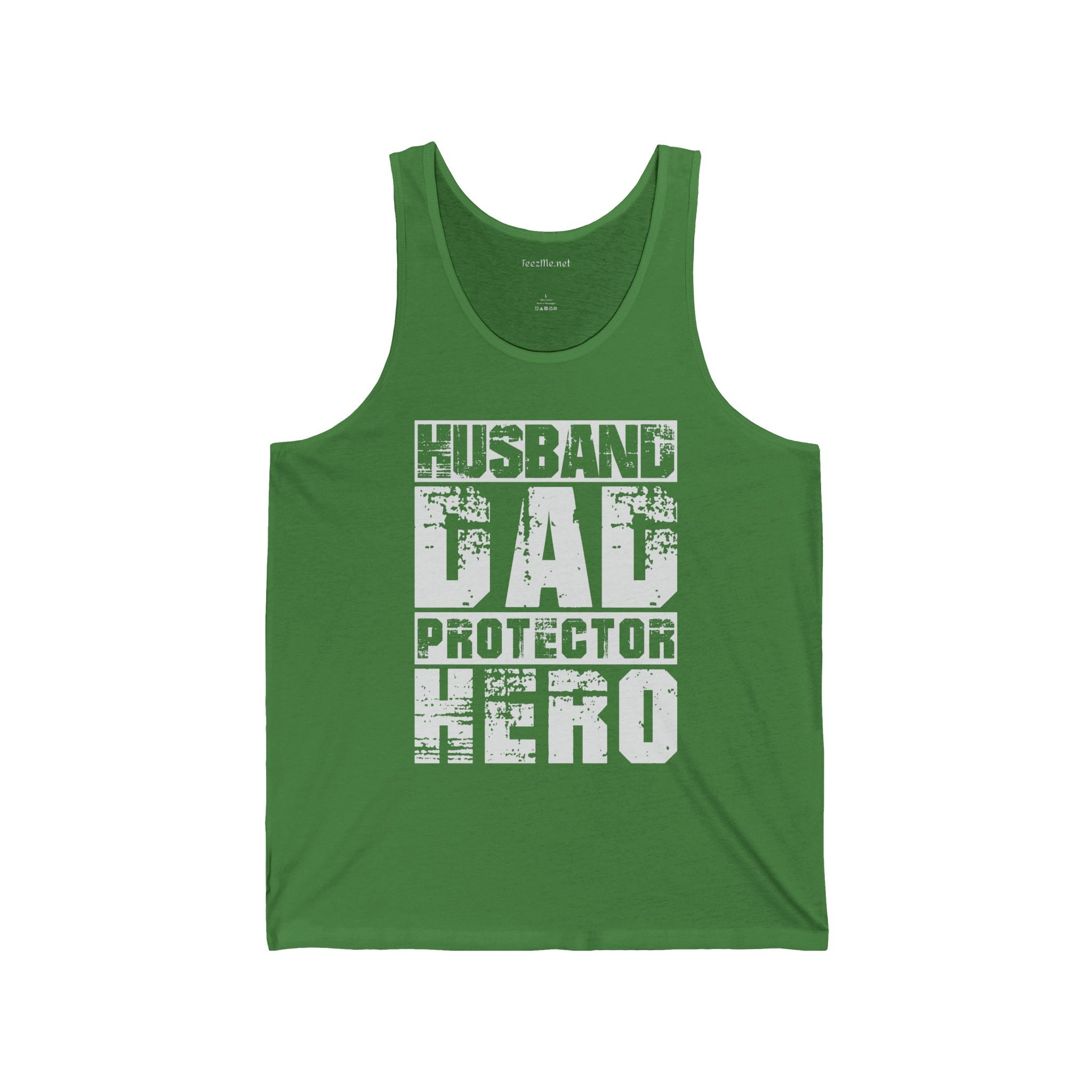 Husband Dad Protector Hero Unisex Jersey Tank
