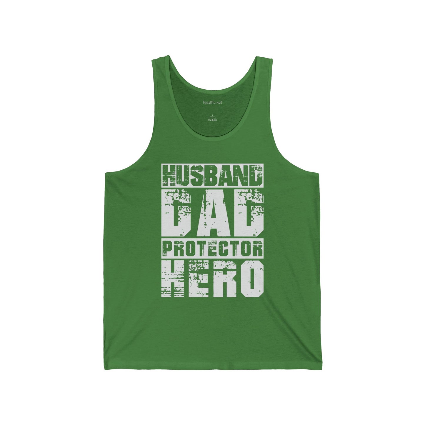 Husband Dad Protector Hero Unisex Jersey Tank