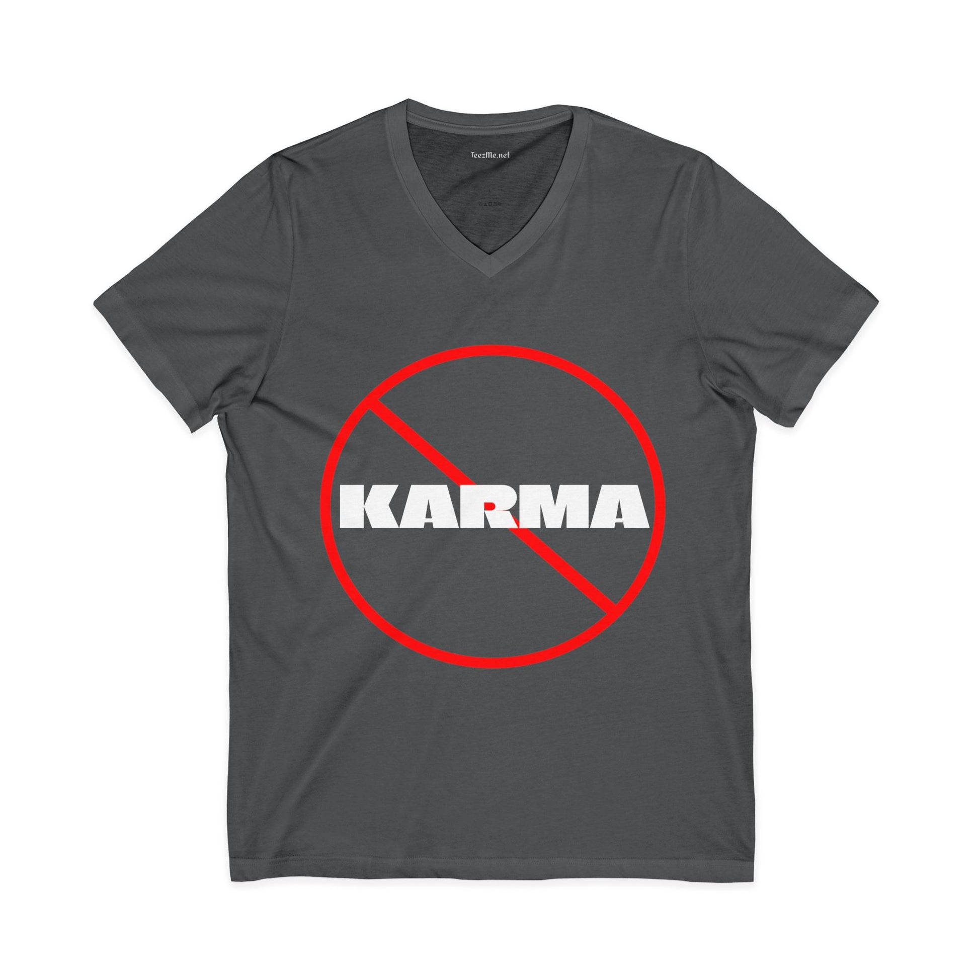 KARMA (unwanted) - Unisex Jersey Short Sleeve V-Neck Tee