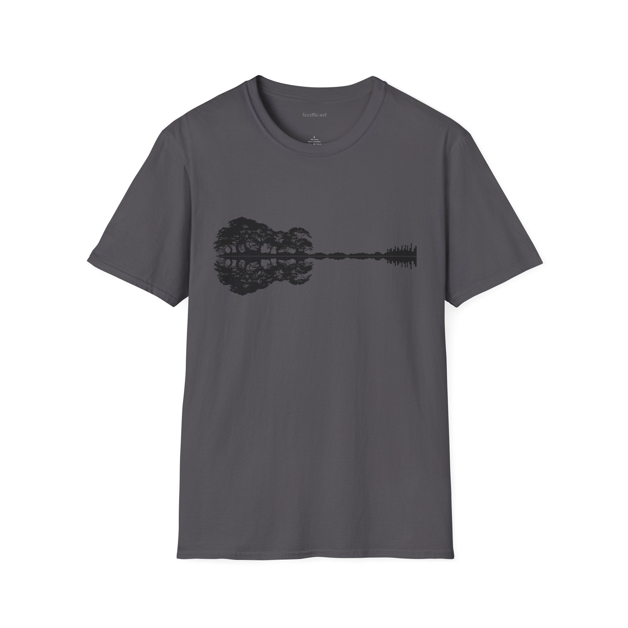 Lake Shadow Guitar Unisex Softstyle T-Shirt 100% Cotton Graphic