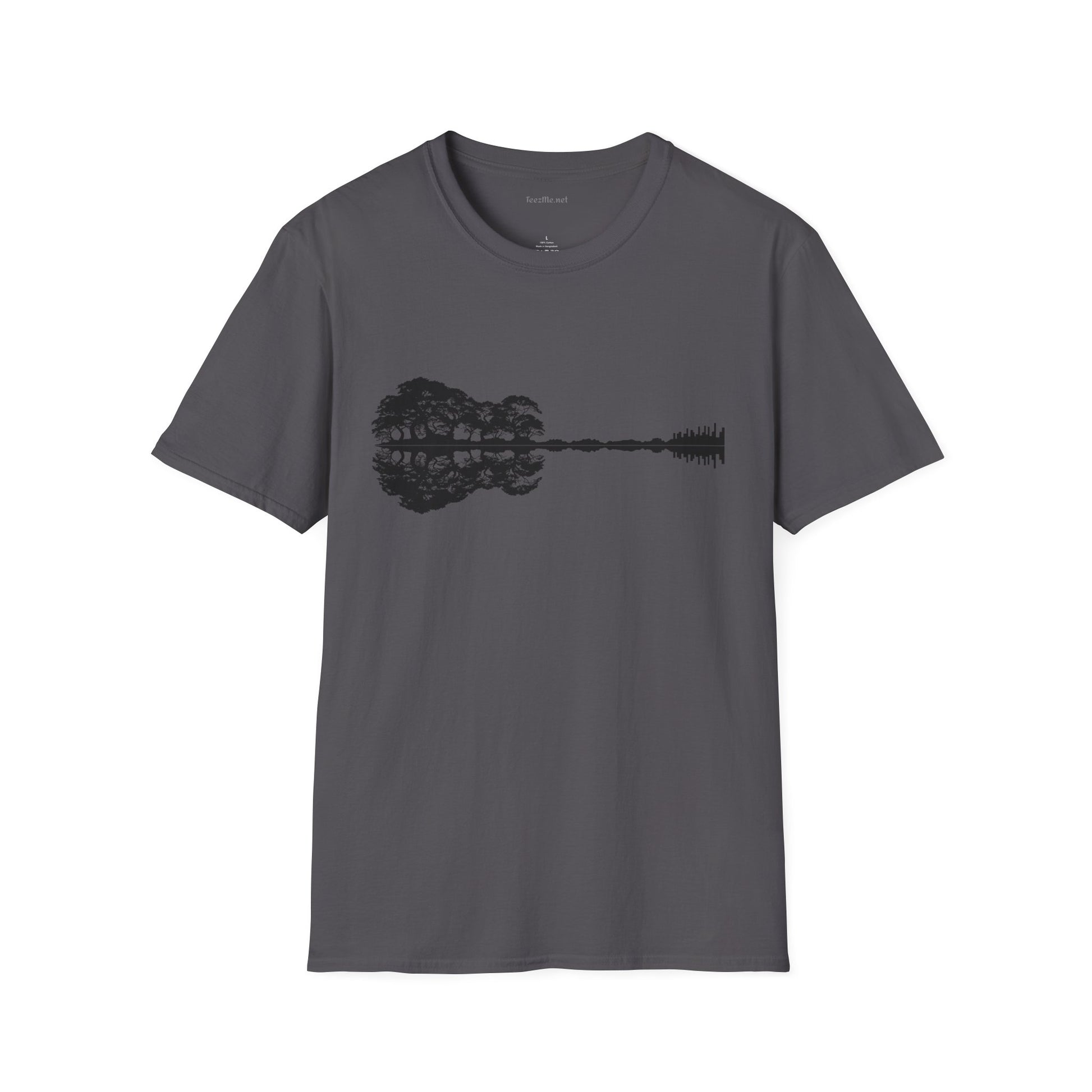 Lake Shadow Guitar Unisex Softstyle T-Shirt 100% Cotton Graphic