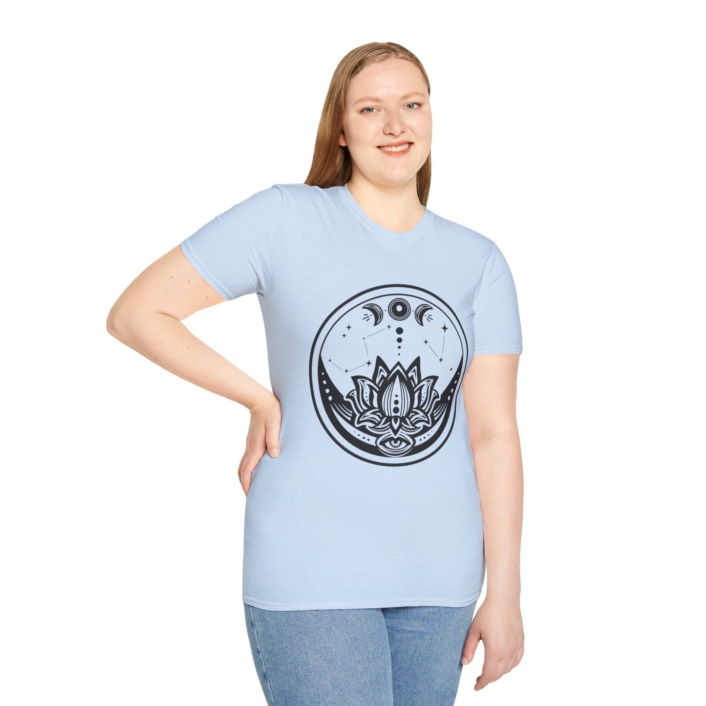 Moon Phase - Unisex Softstyle T-Shirt 100% Cotton Graphic