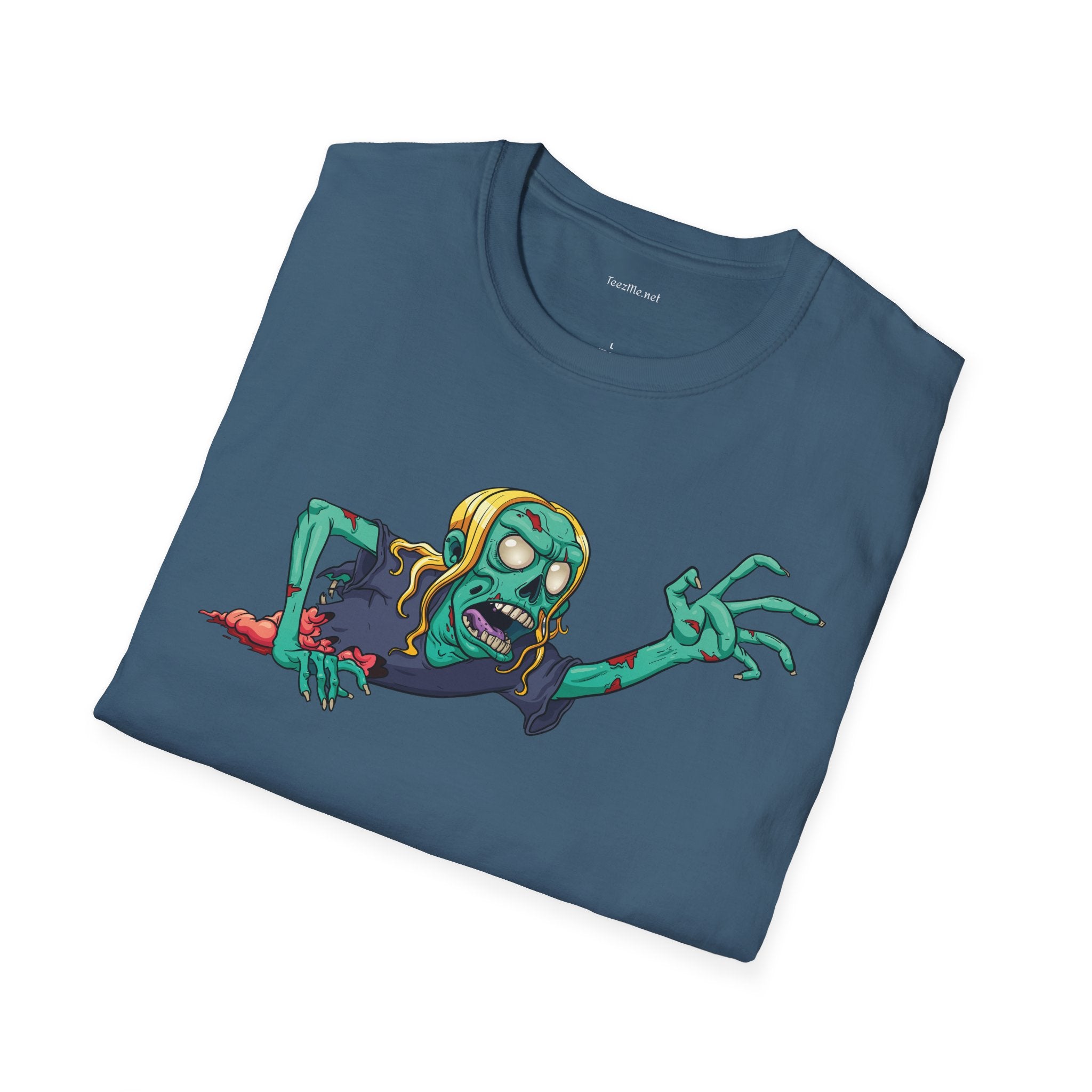 Zombie Grab - Unisex Softstyle T-Shirt 100% Cotton Graphic