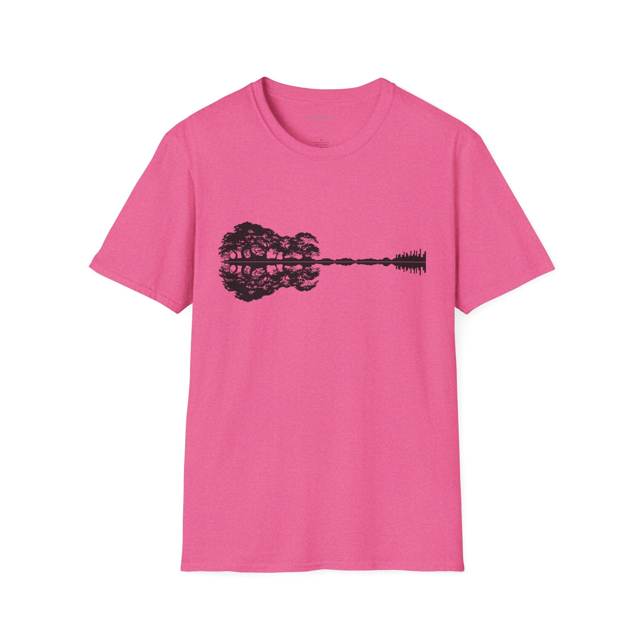 Lake Shadow Guitar Unisex Softstyle T-Shirt 100% Cotton Graphic