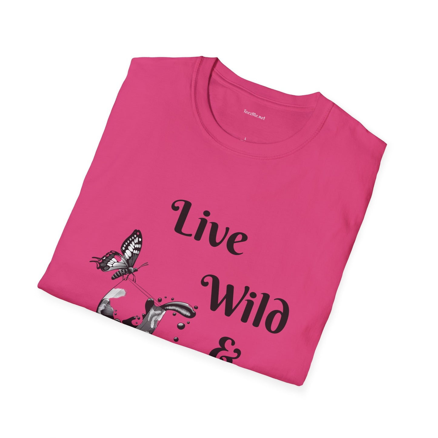 Live Wild & Free -  Unisex Softstyle T-Shirt 100% Cotton Graphic