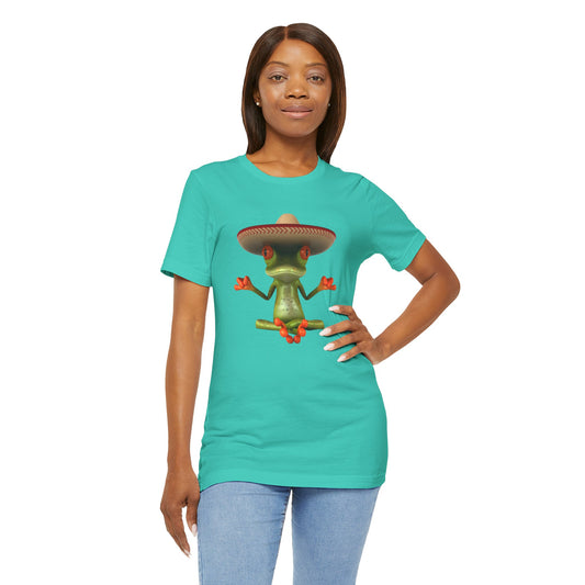 Frog Meditating - Unisex Jersey Short Sleeve Tee