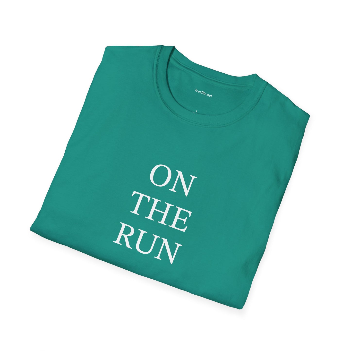 ON THE RUN - Unisex Softstyle T-Shirt 100% Cotton Graphic