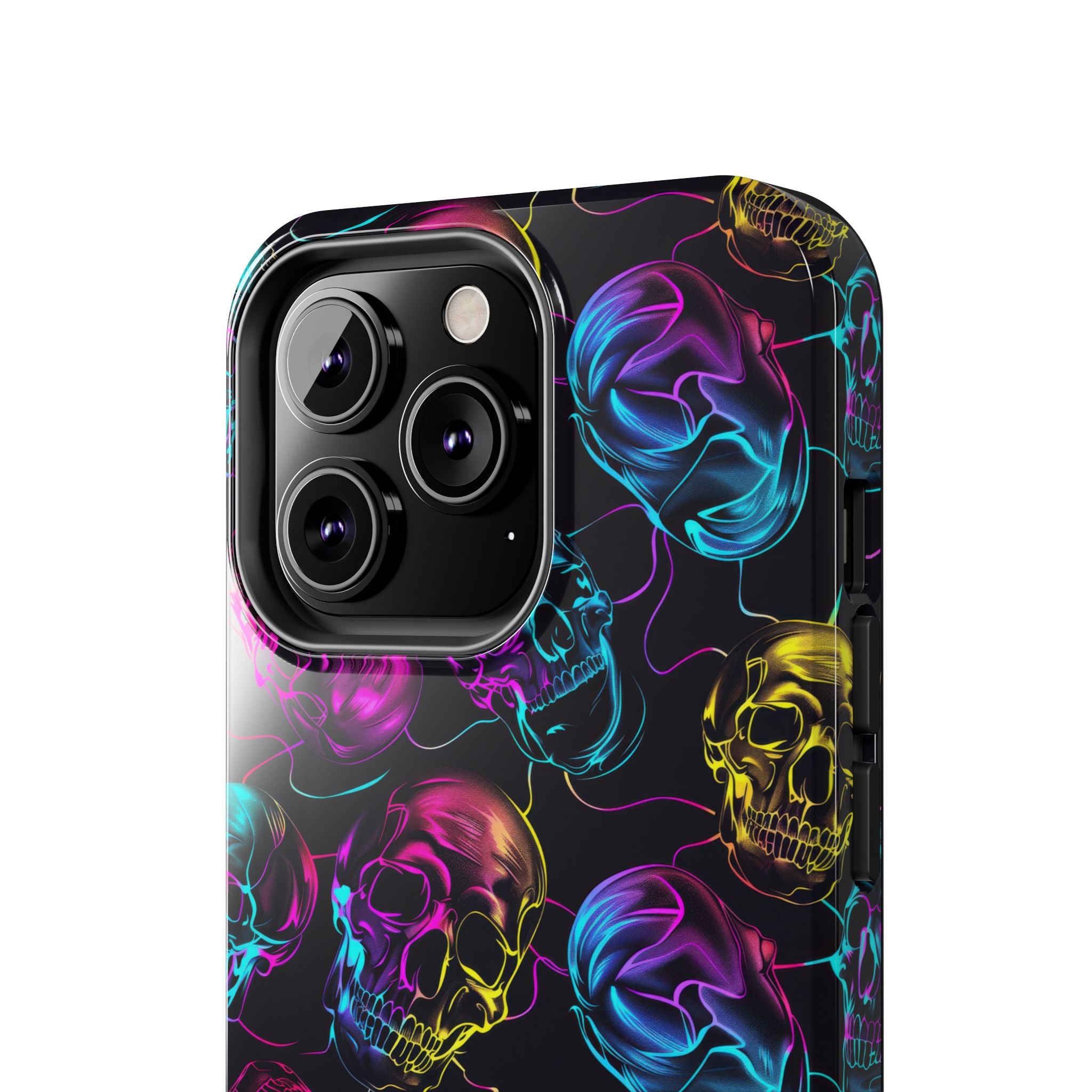 Neon Skull Cell Phone Case Tough Phone Cases