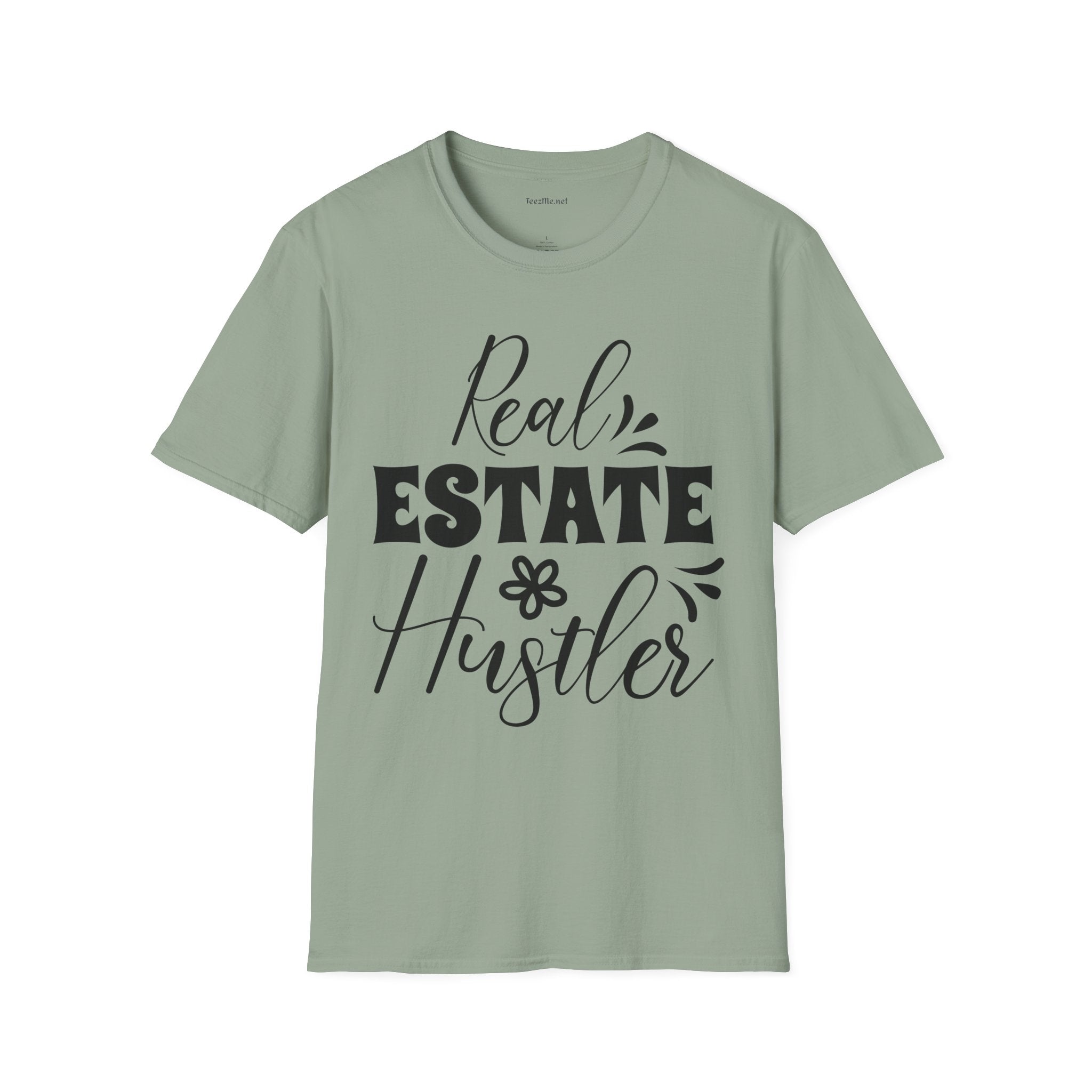 Real Estate Hustler Unisex Soft Style T-Shirt 100% Cotton Graphic