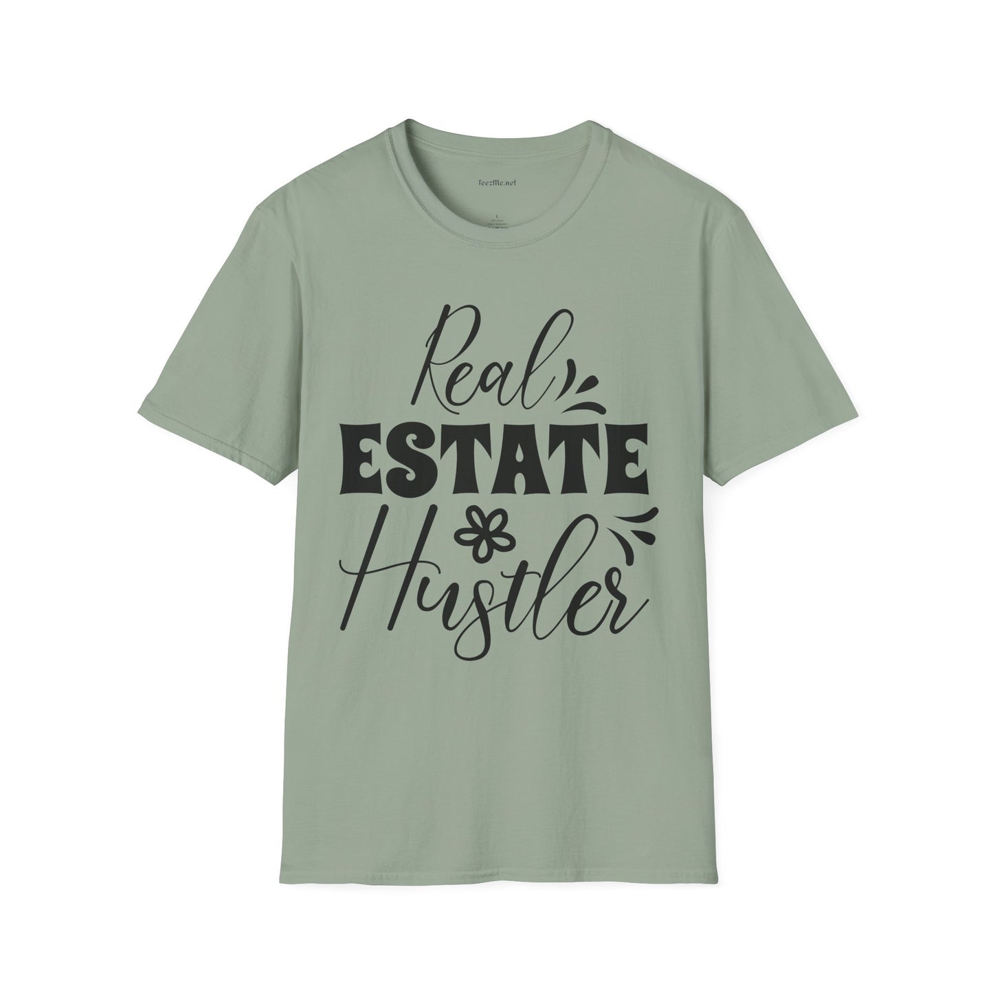 Real Estate Hustler Unisex Soft Style T-Shirt 100% Cotton Graphic