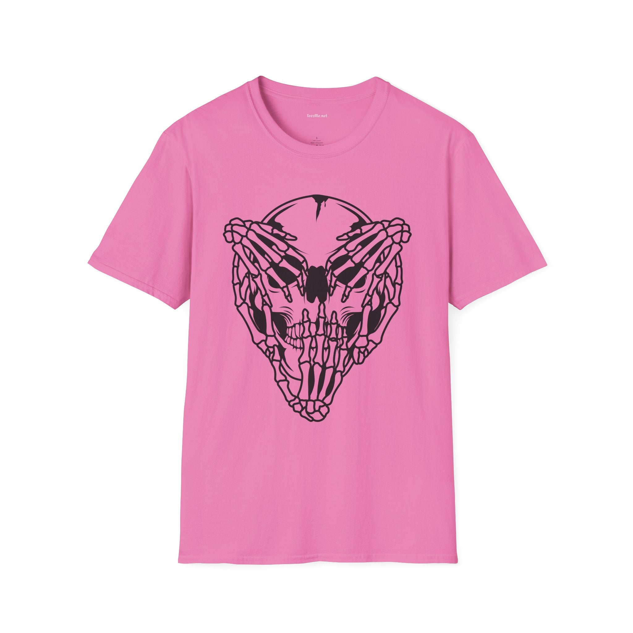 Hear Speak See No Evil Skull Unisex Softstyle T-Shirt 100% Cotton Graphic