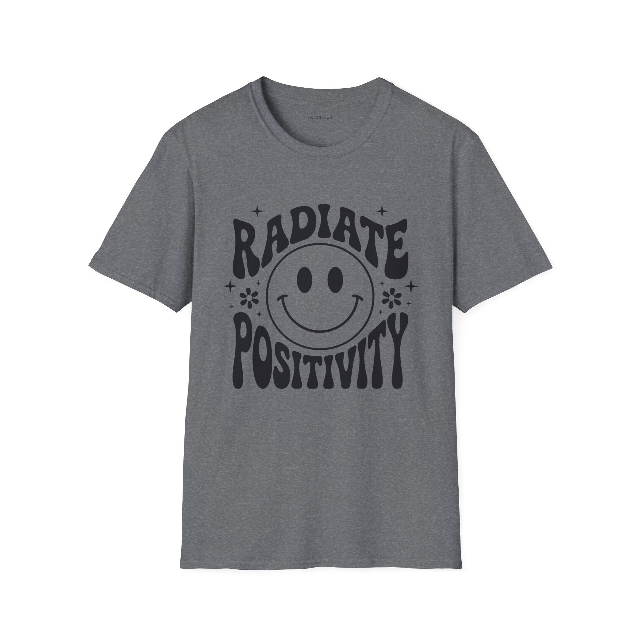 Radiate Positivity :) 02 Unisex Soft Style T-Shirt 100% Cotton Graphic