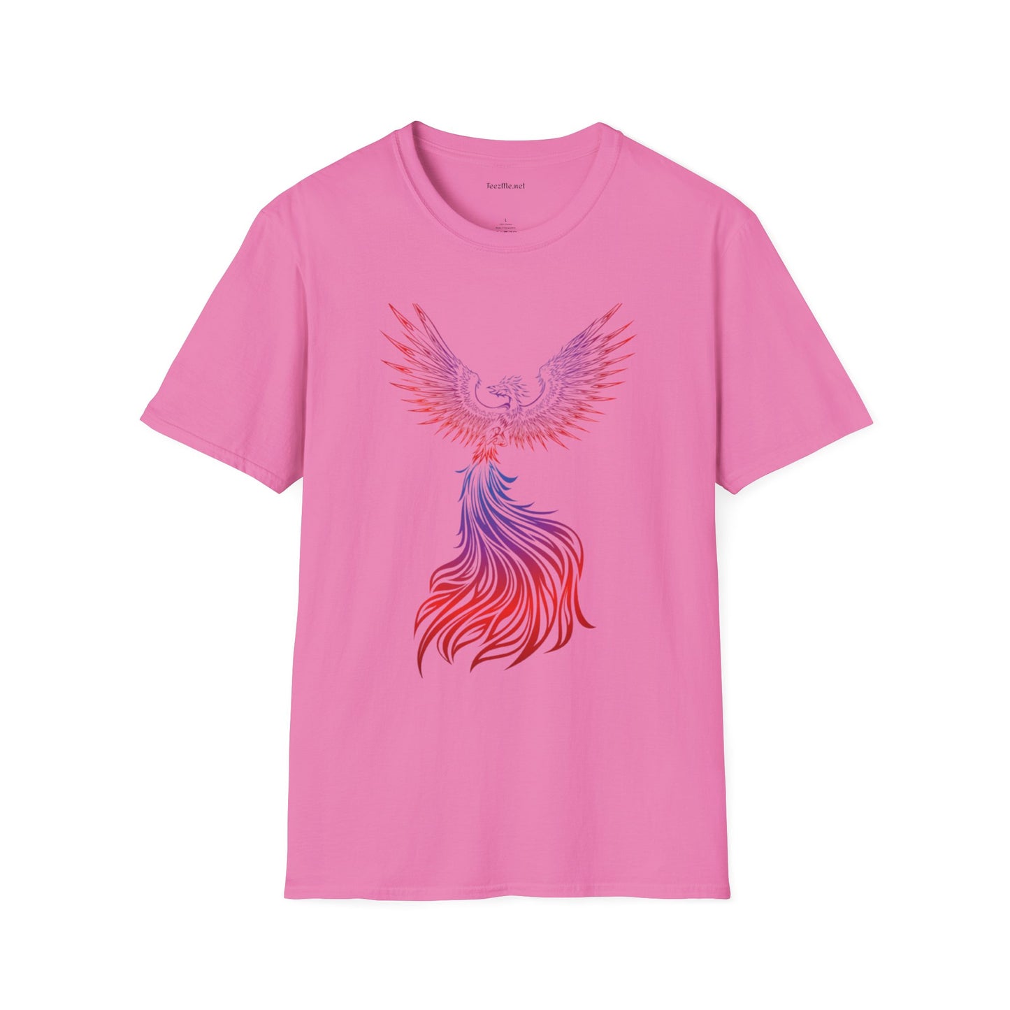 Phoenix rising (image)- Unisex Softstyle T-Shirt 100% Cotton Graphic