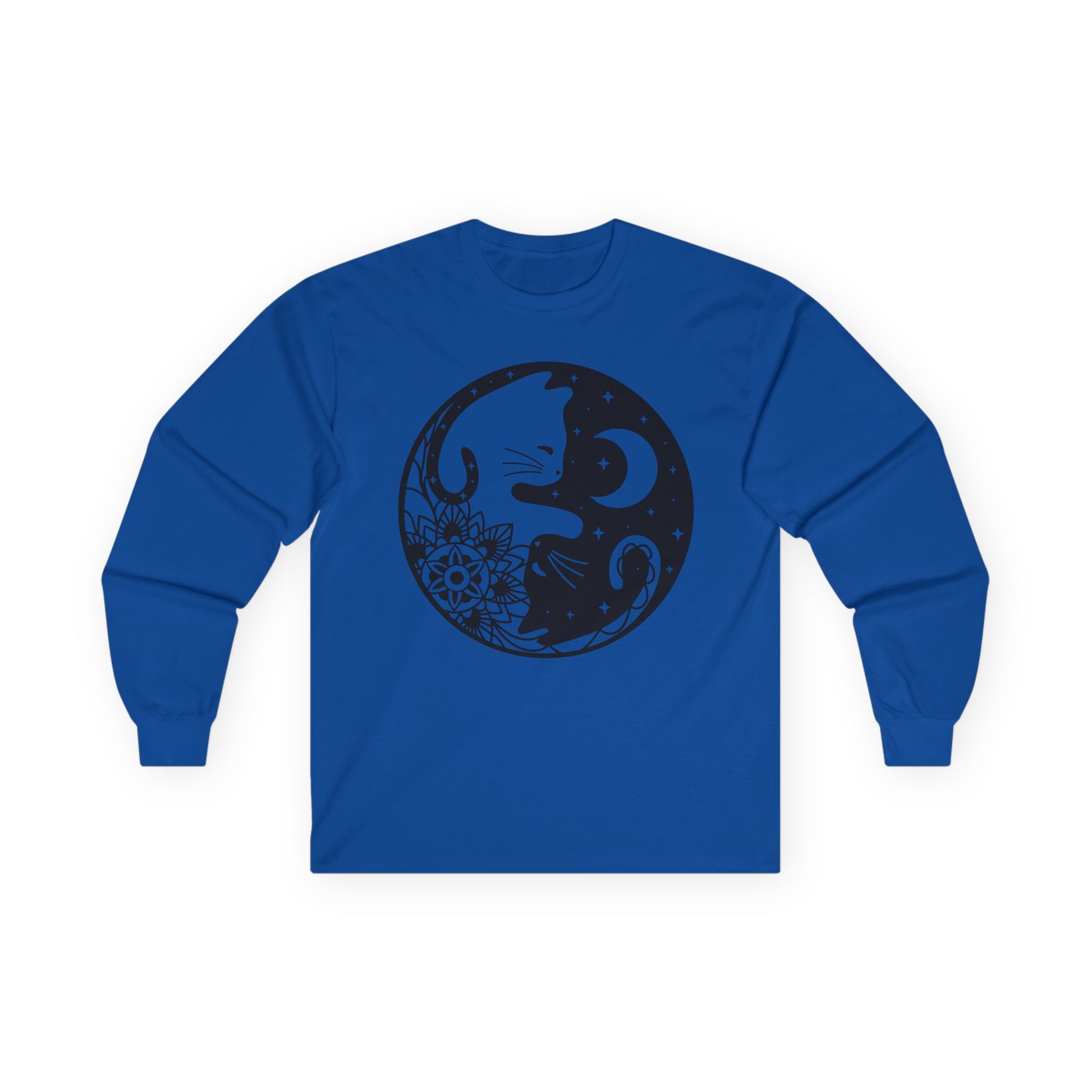 Yin Yang Cat02 Unisex Ultra Cotton Long Sleeve Tee