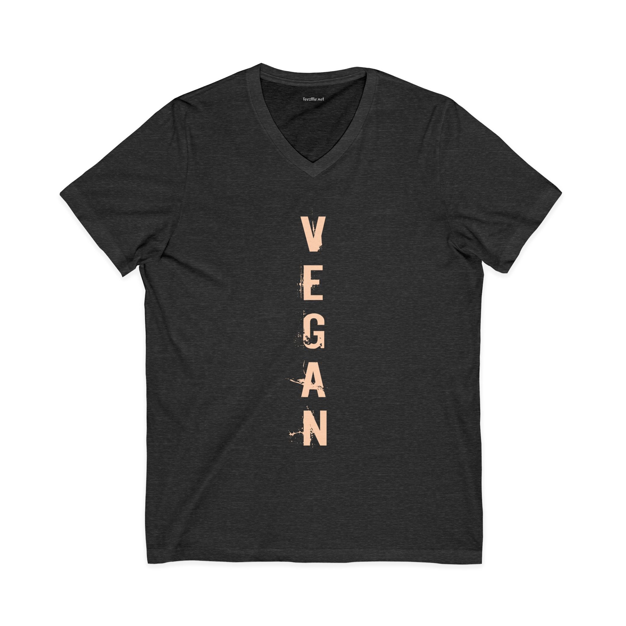 VEGAN Unisex Jersey Short Sleeve V-Neck Tee