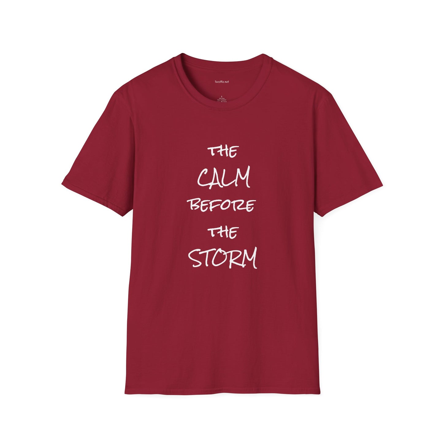 The CALM before the STORM - Unisex Softstyle T-Shirt 100% Cotton Graphic