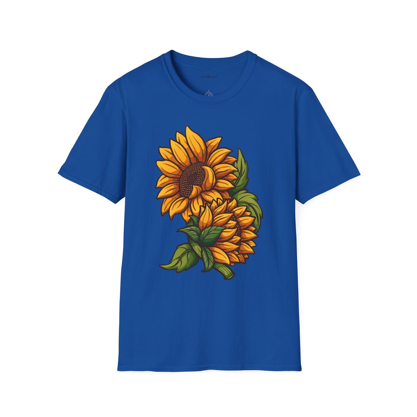 Sunflower (image) - Unisex Softstyle T-Shirt 100% Cotton Graphic