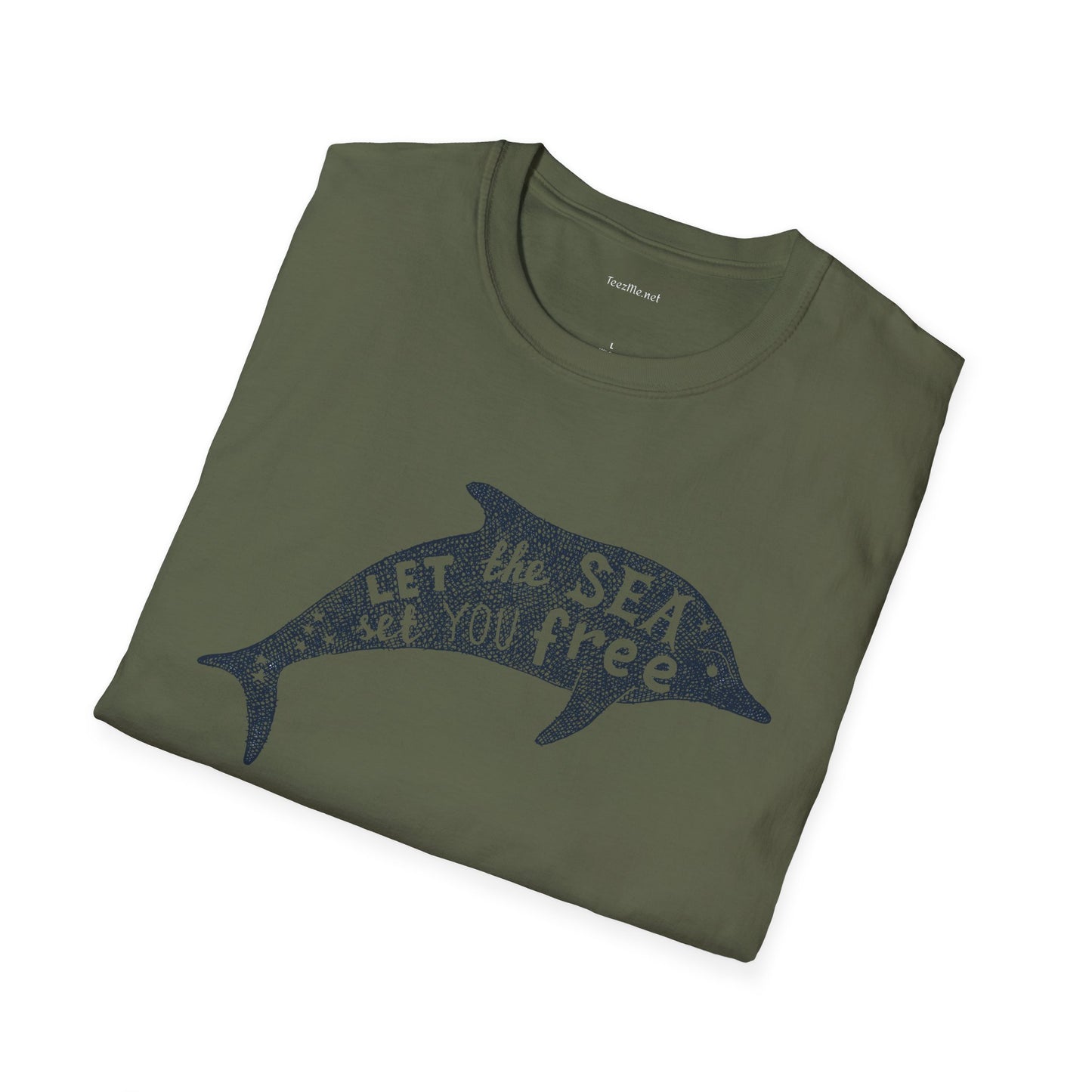 Let the sea - Unisex Softstyle T-Shirt 100% Cotton Graphic