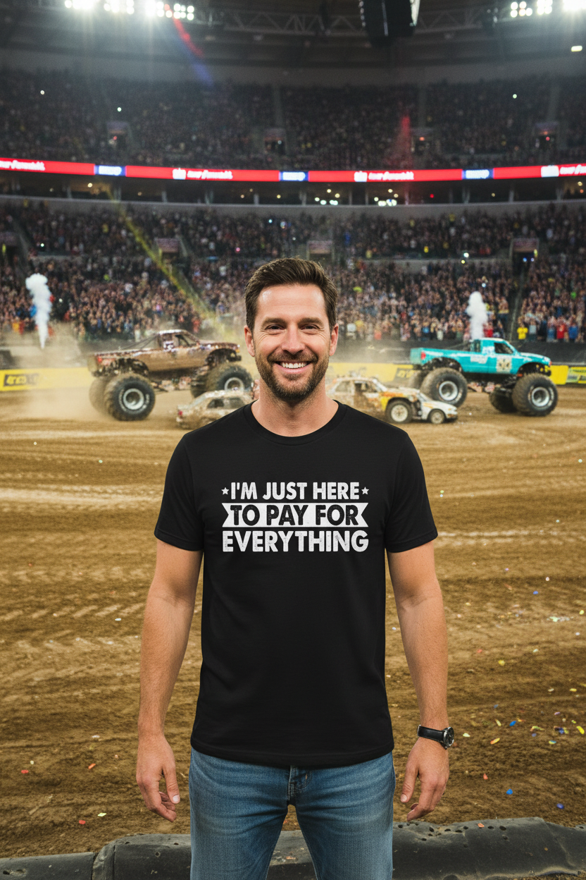 I'm Just Here To Pay For Everything T-Shirt
