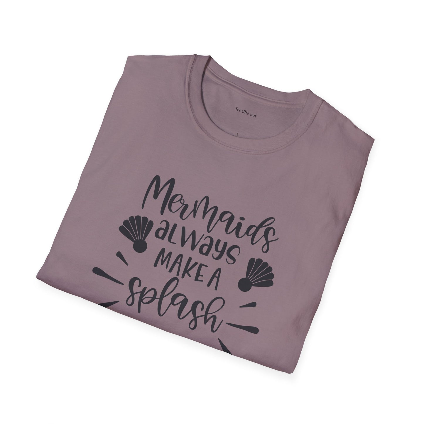 Mermaids make a splash - Unisex Softstyle T-Shirt 100% Cotton Graphic