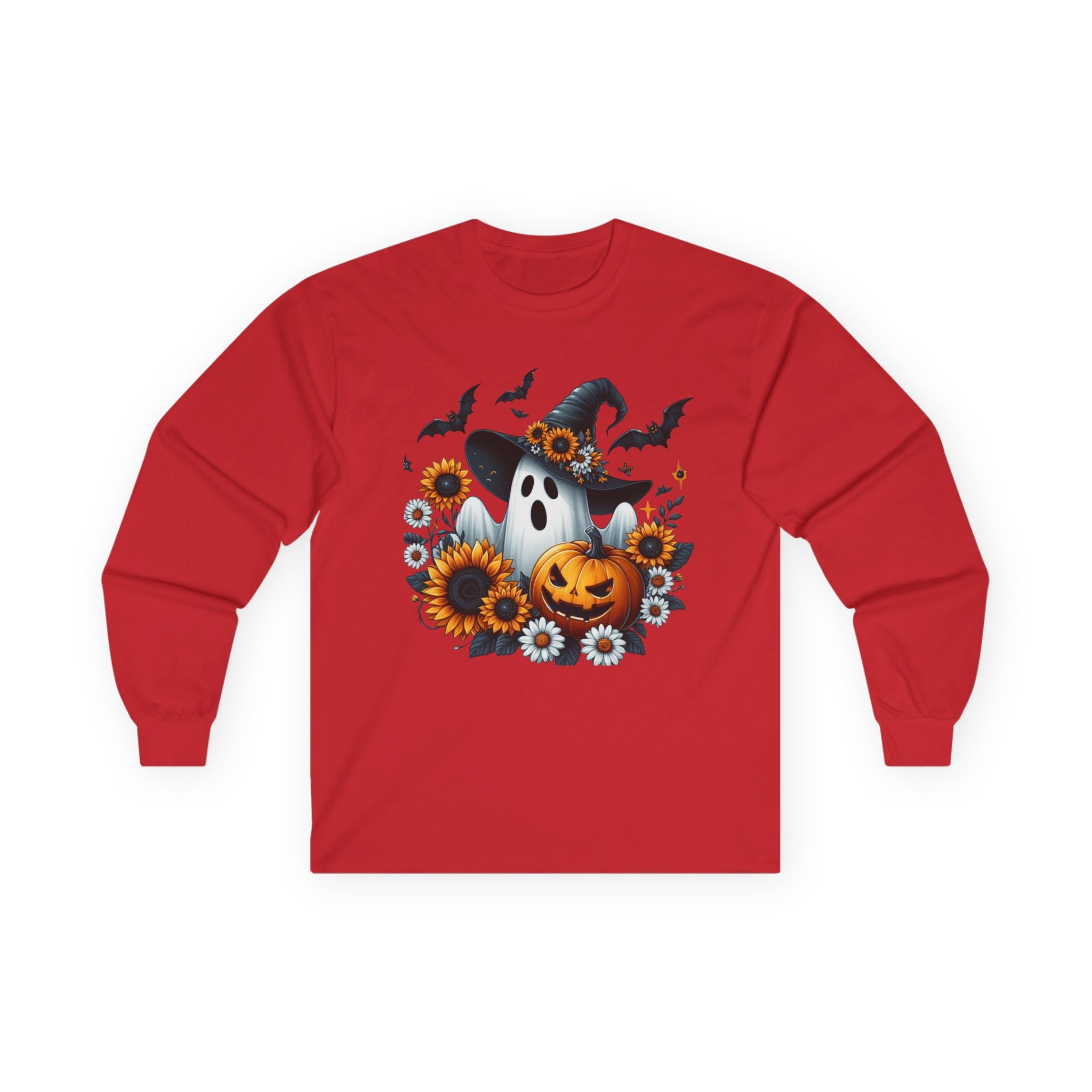 Pumpkin Ghost Harvest Unisex Ultra Cotton Long Sleeve Tee