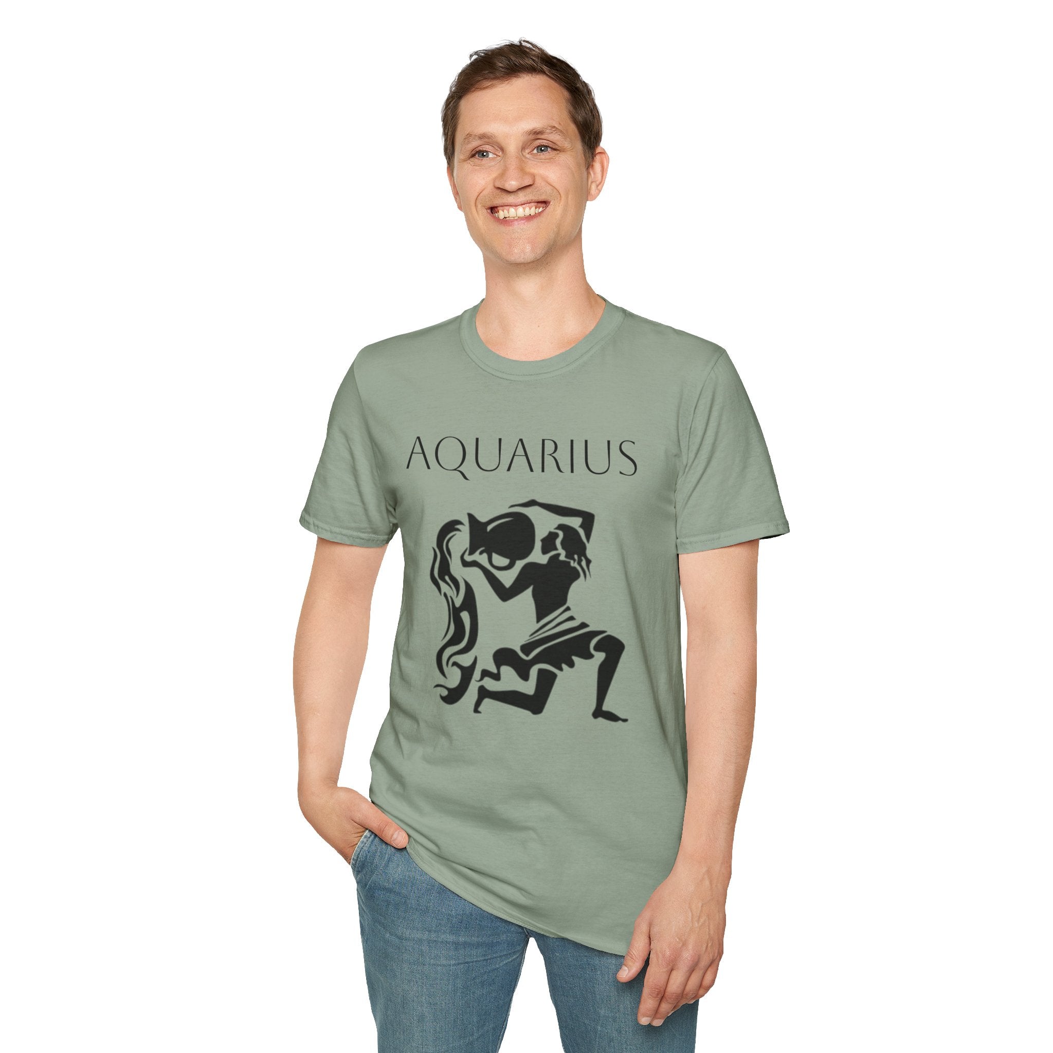 AQUARIUS - Unisex Softstyle T-Shirt 100% Cotton Graphic