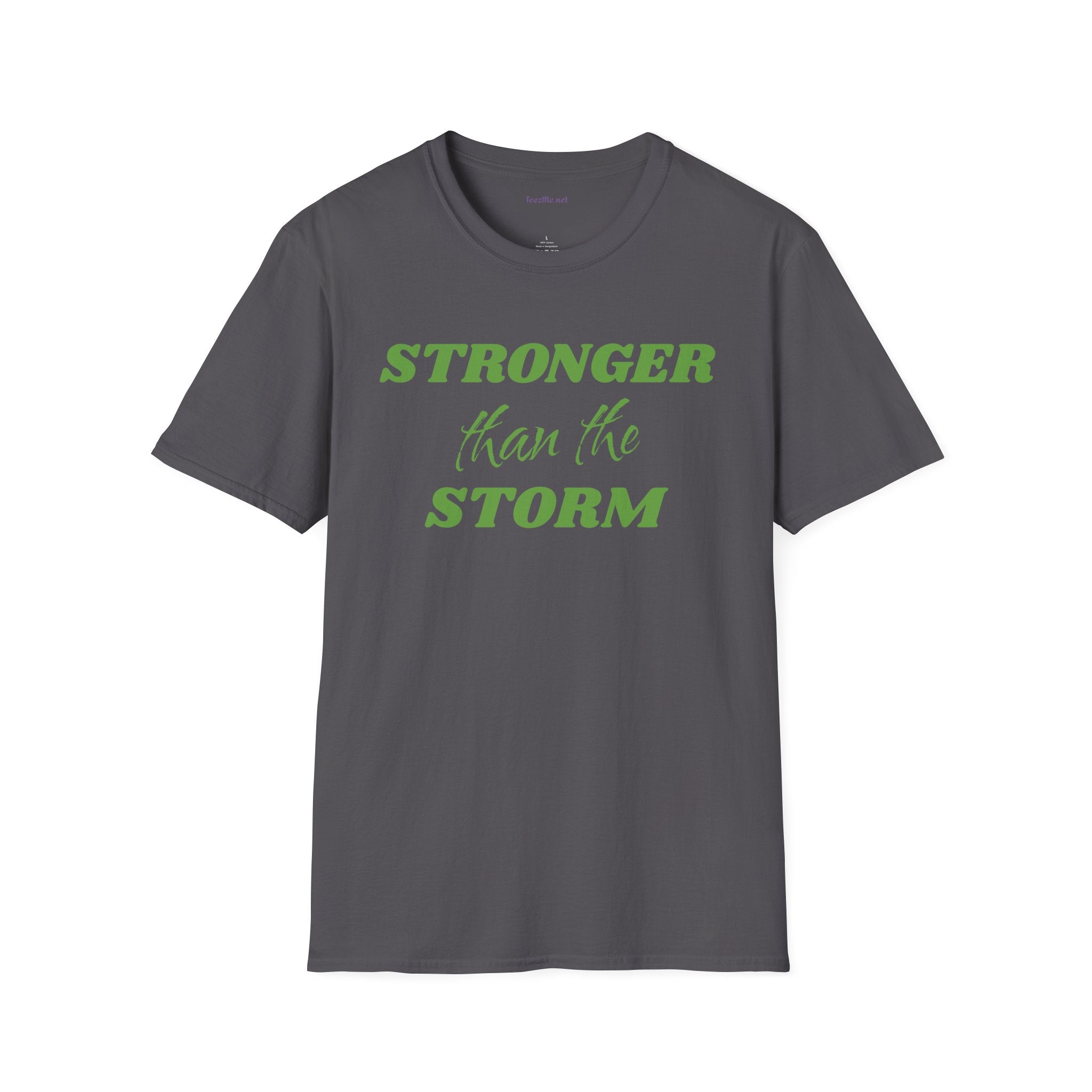 Stronger than the Storm Lymphoma Cancer Unisex Softstyle T-Shirt 100% Cotton Graphic