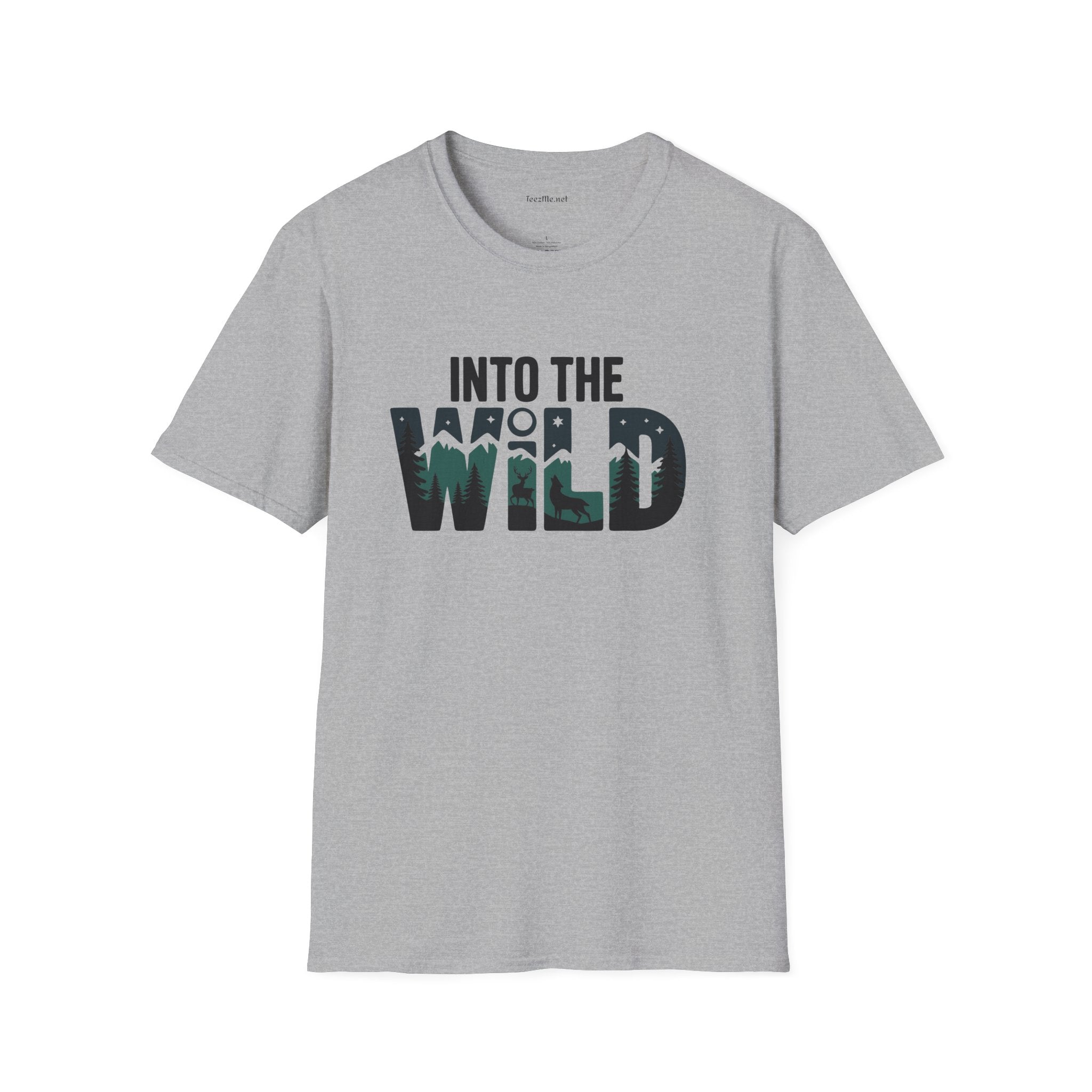 Into the WILD Unisex Softstyle T-Shirt 100% Cotton Graphic