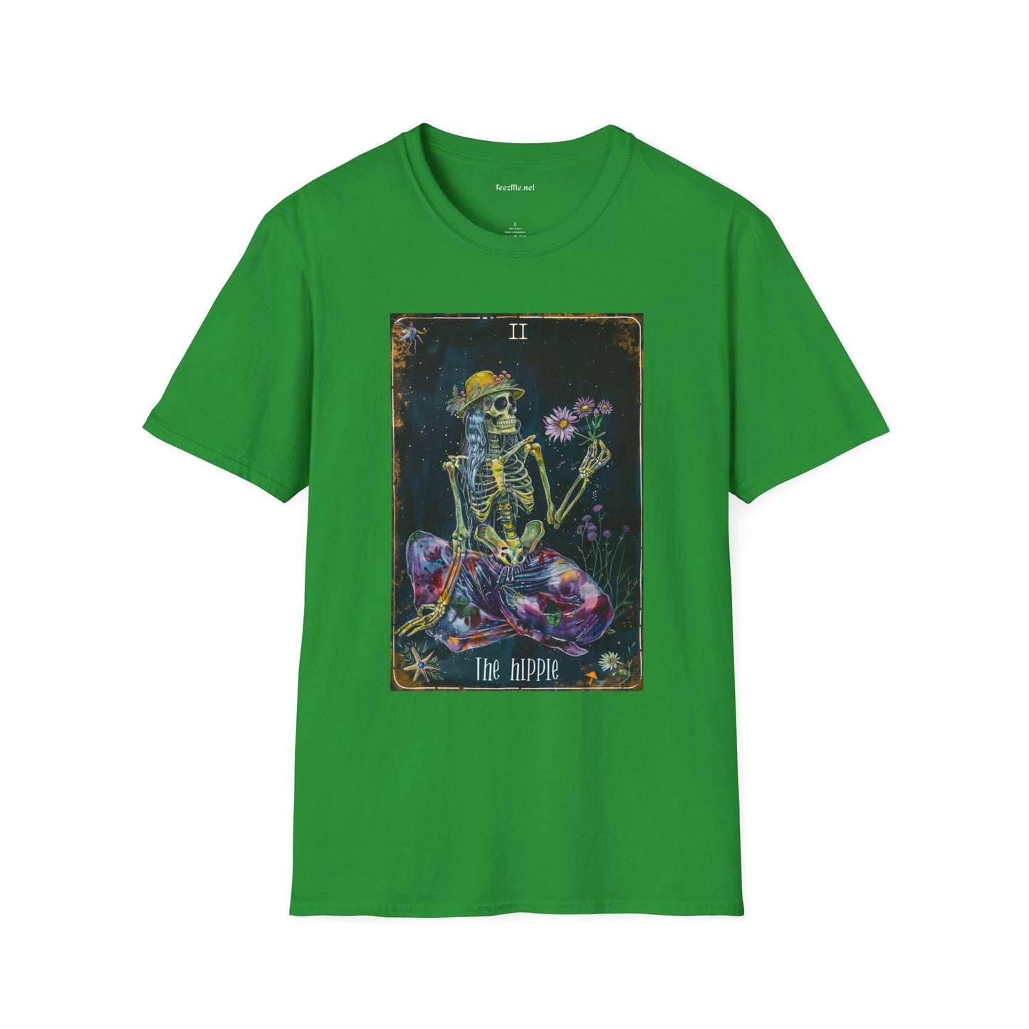The Hippie Tarot Card Unisex Softstyle T-Shirt 100% Cotton Graphic