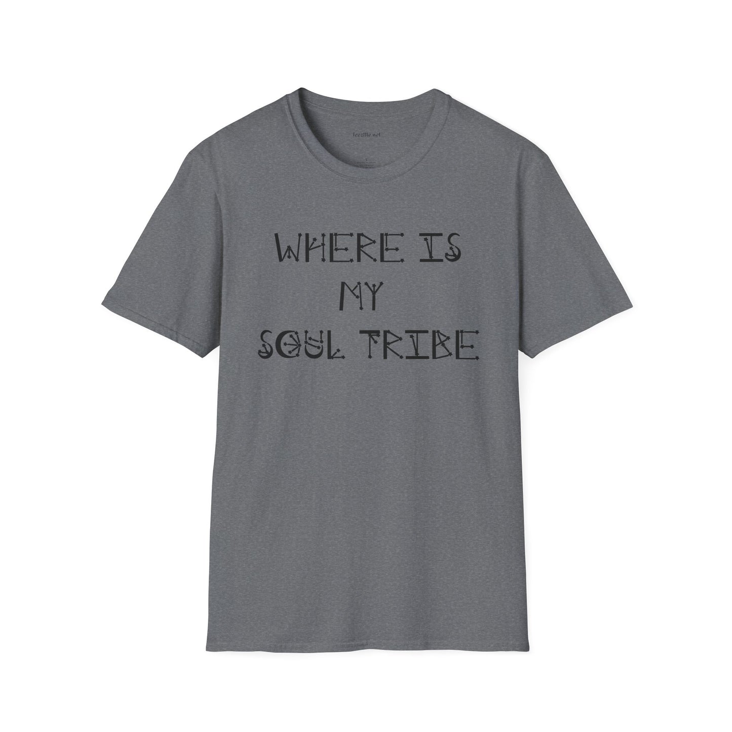 Where Is My Soul Tribe (Stars) Unisex Soft Style T-Shirt 100% Cotton Graphic