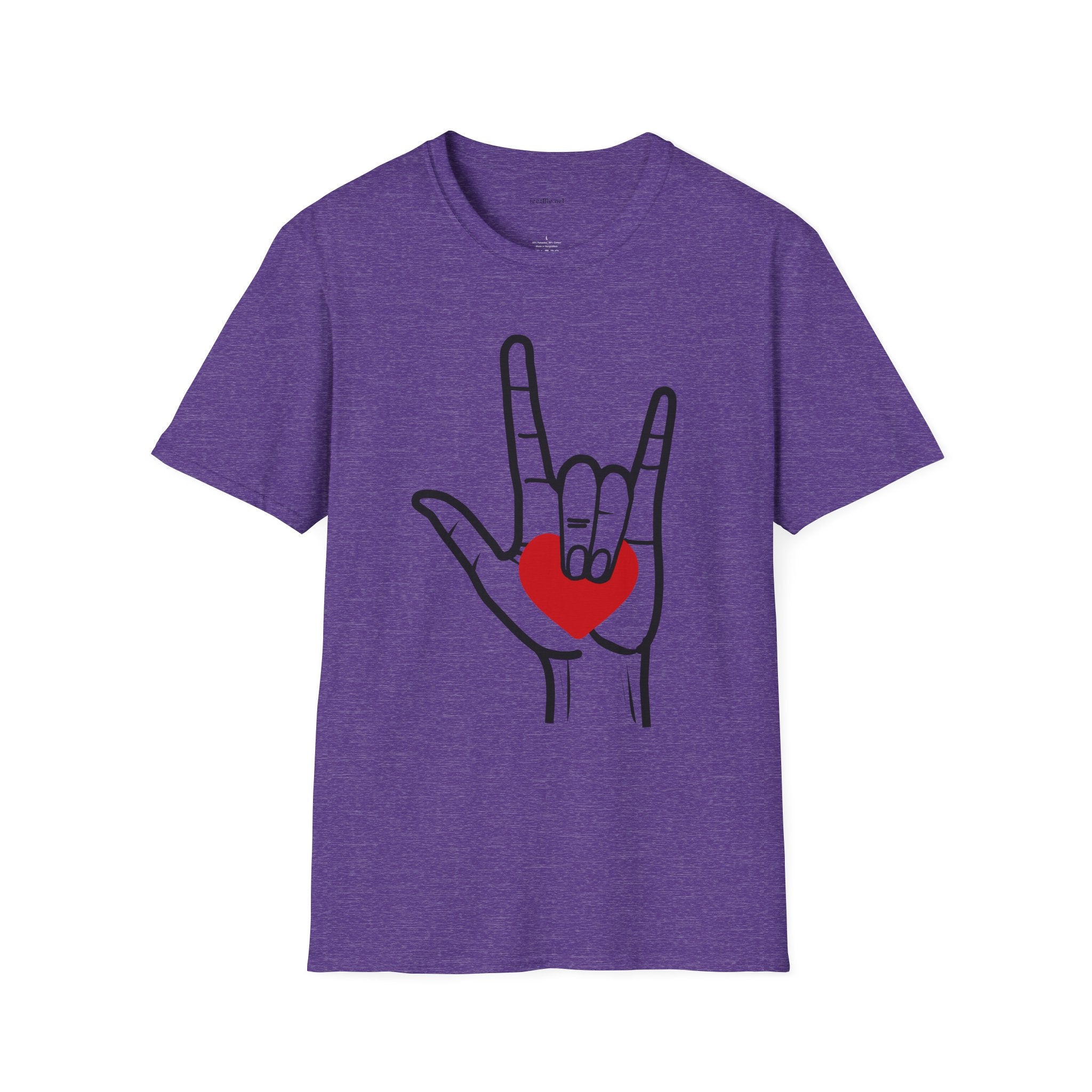 ASL Love  - Unisex Softstyle T-Shirt 100% Cotton Graphic