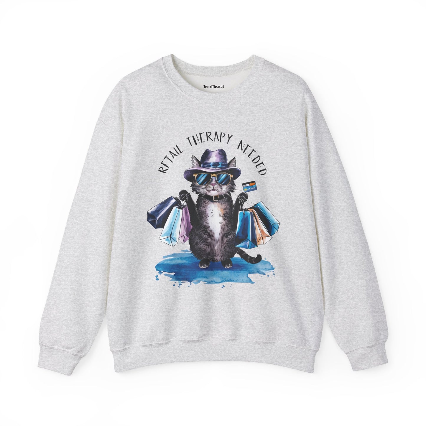 Retail Therapy Needed Unisex Heavy Blend™ Crewneck Sweatshirt Graphic