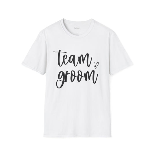 Team Groom Unisex Softstyle T-Shirt 100% Cotton Graphic Bridal Party